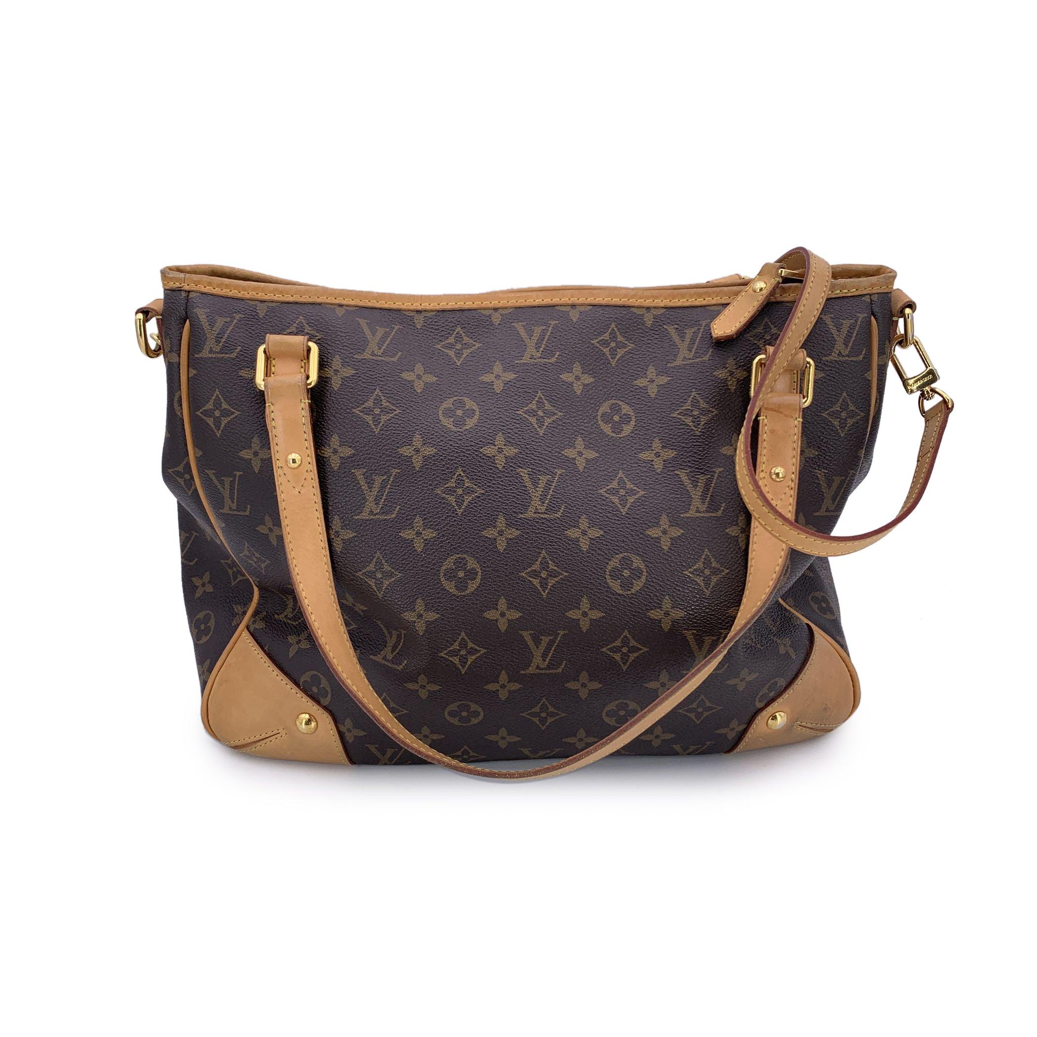 Louis Vuitton Monogram Canvas Estrela MM Tote Umhängetasche aus Segeltuch (Schwarz) im Angebot