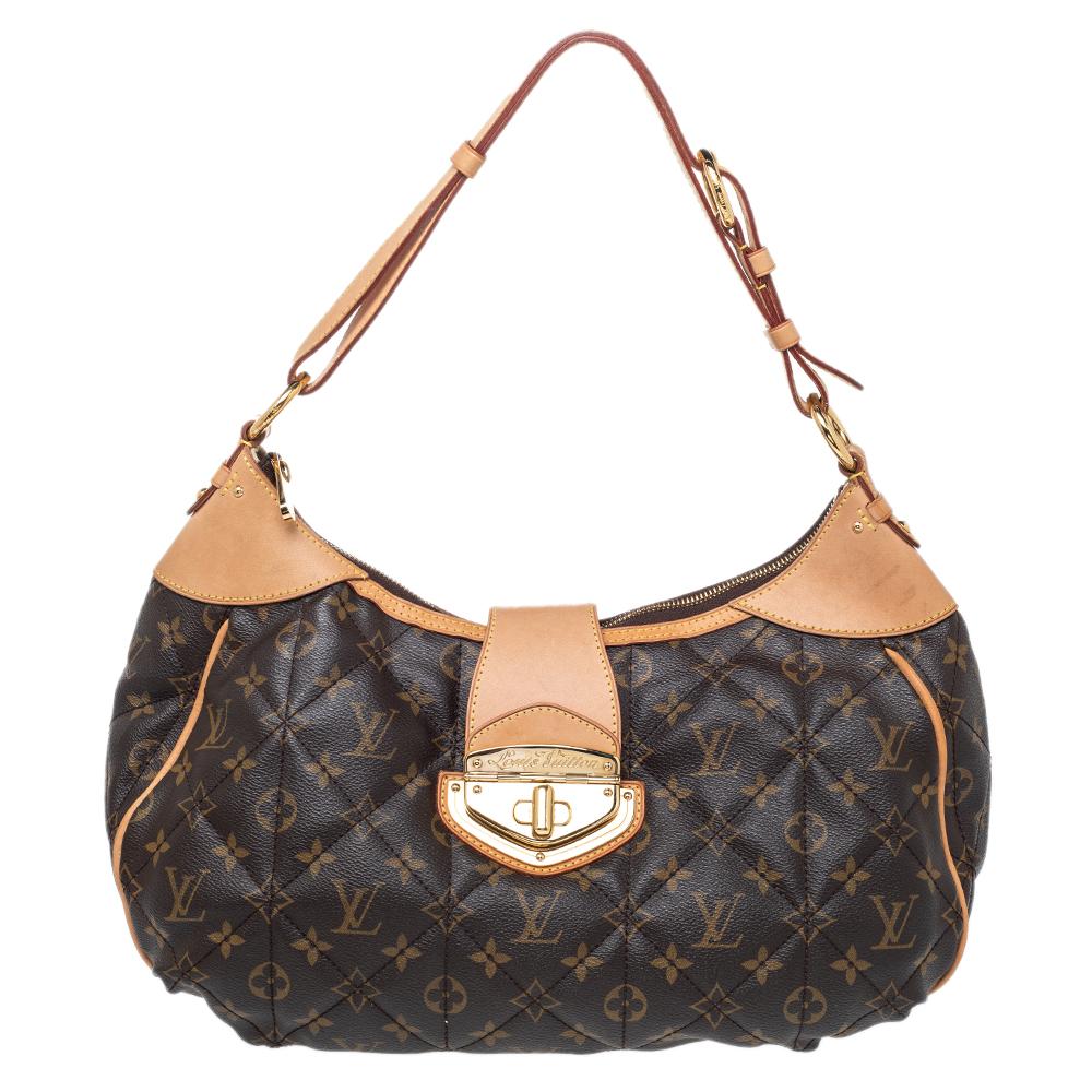 Authentic Louis Vuitton Etoile City GM Shoulder Bag Monogram Purse Turn lock