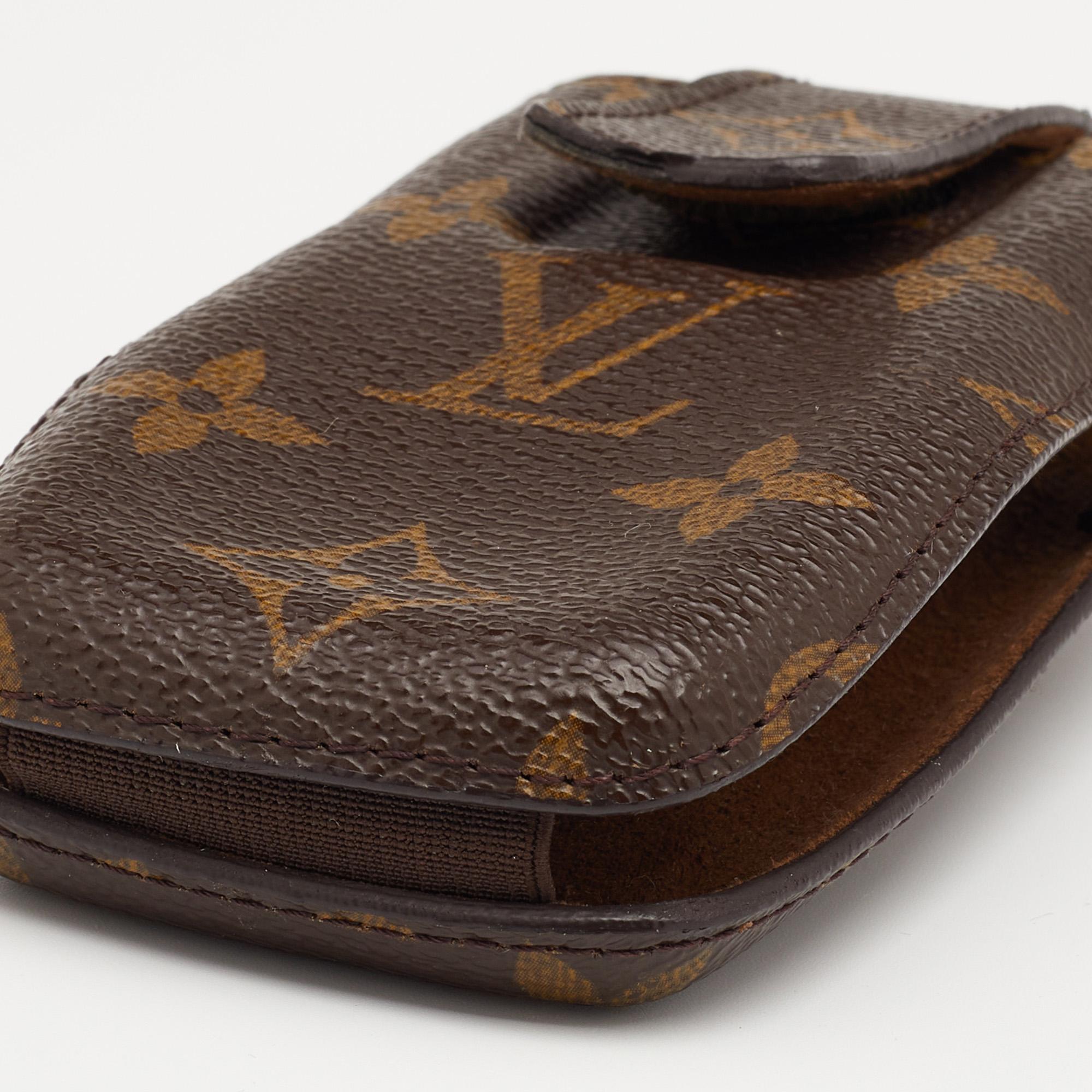 Louis Vuitton Monogramm Segeltuch Etui Handytasche Damen