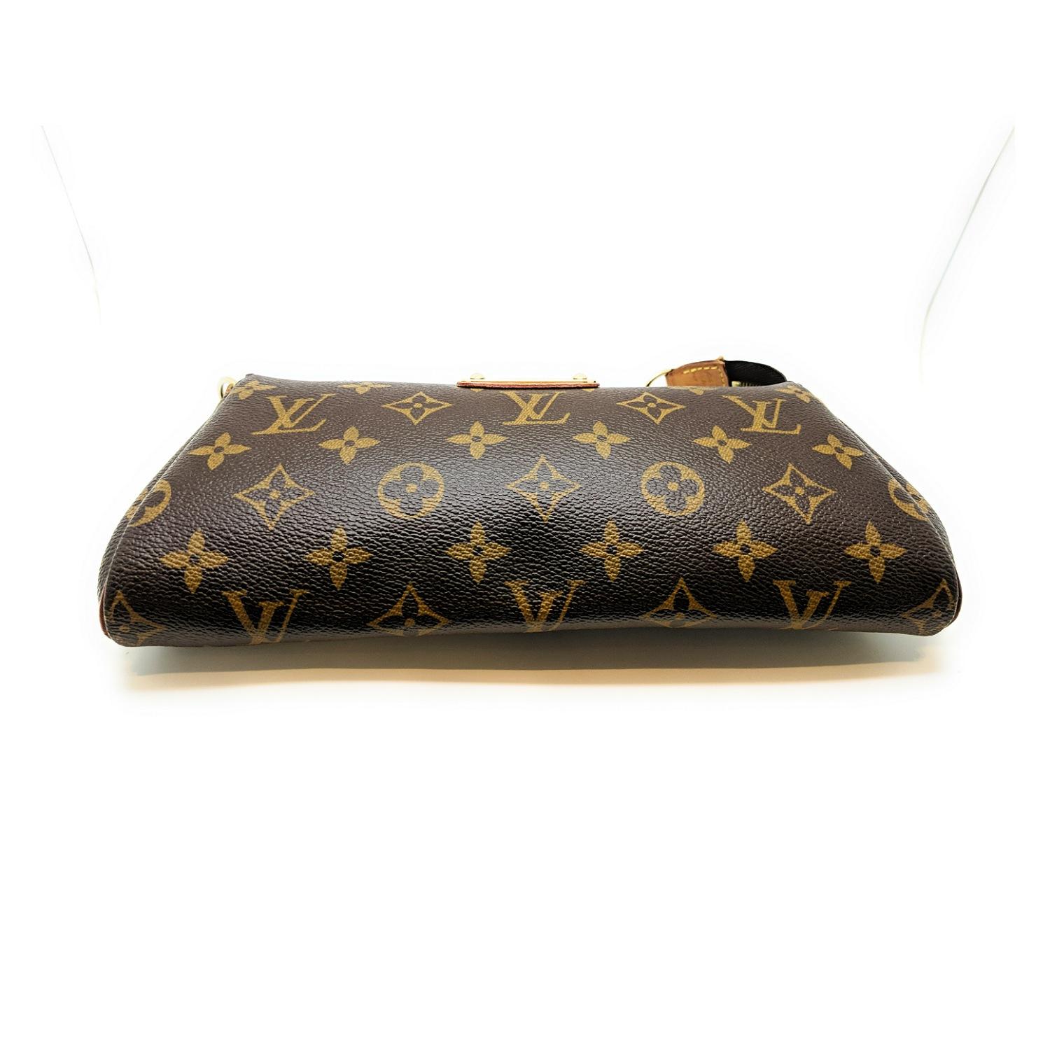 Louis Vuitton Monogram Canvas Eva Clutch mit Riemen 1