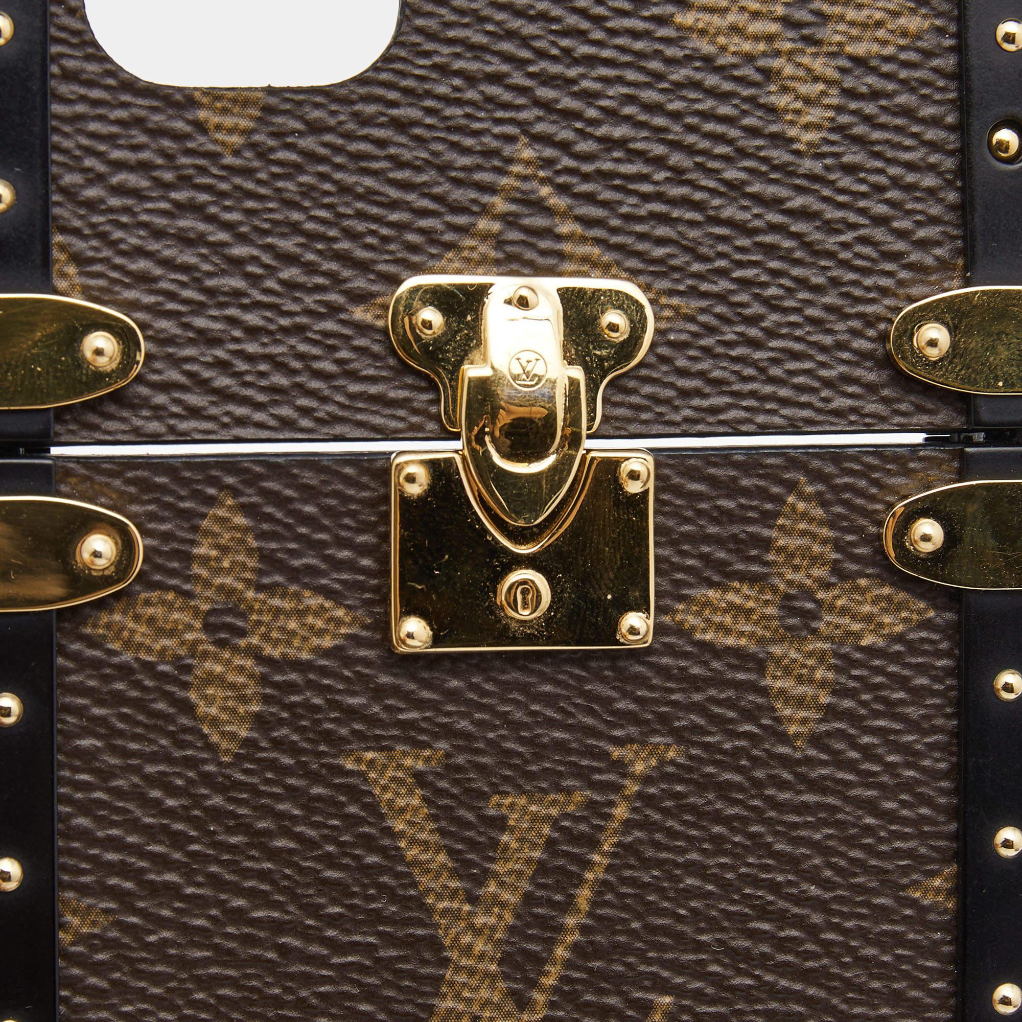 Noir Étui pour iPhone 7 Louis Vuitton Monogram Canvas Eye Trunk en vente