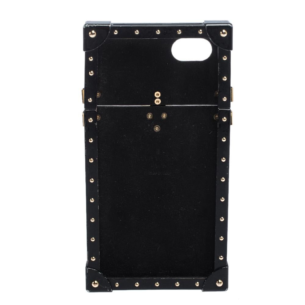 What's not to love about items that are both functional and worthy to be flaunted! To protect your iPhone, this stunning Louis Vuitton case has been crafted from monogram canvas and styled to resemble their famous trunk designs. The creation has