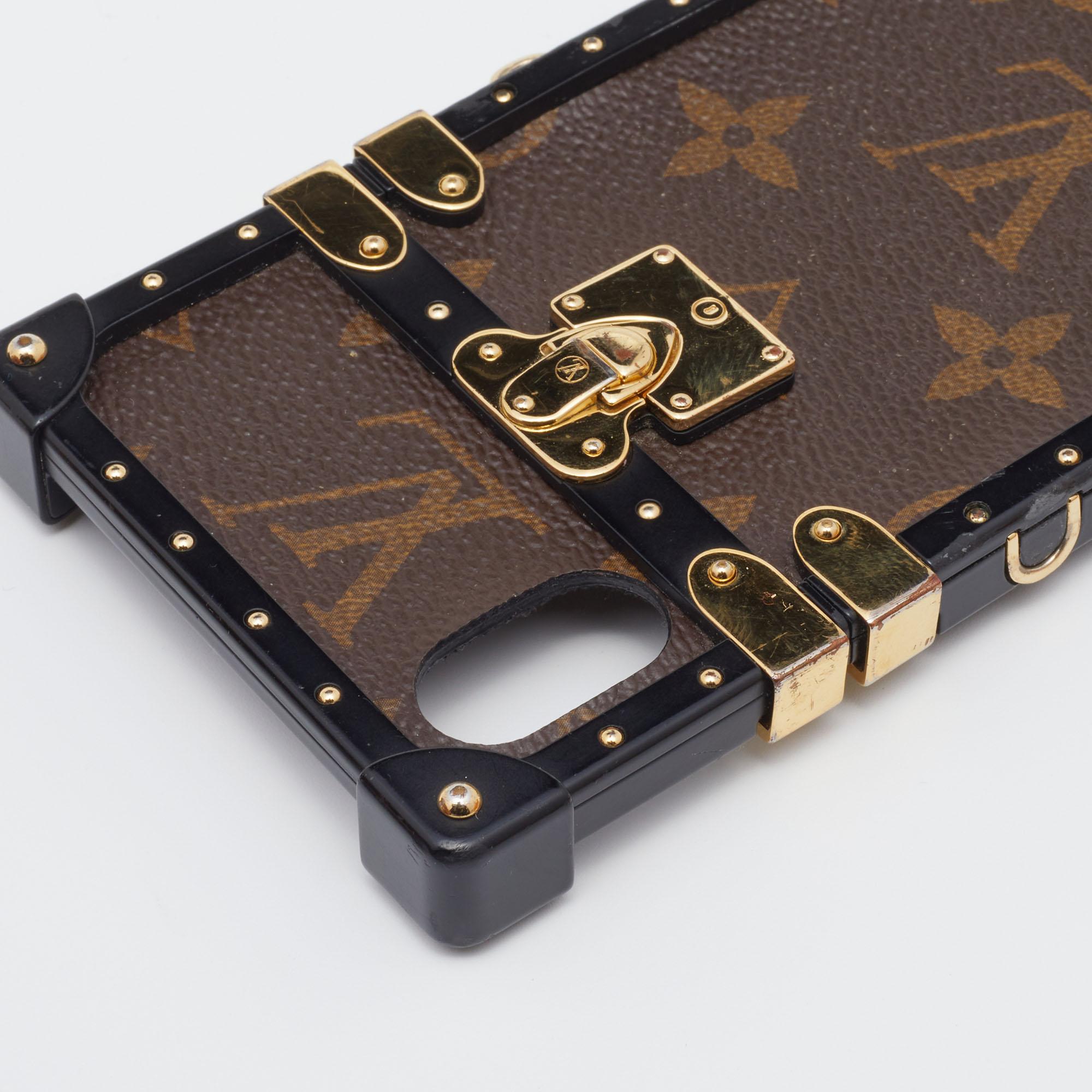 Black Louis Vuitton Monogram Canvas Eye Trunk iPhone X Case