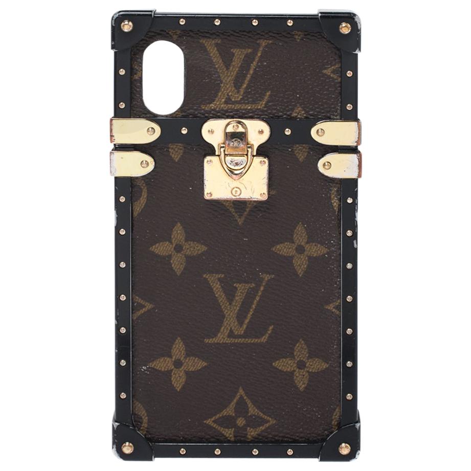 Louis Vuitton Monogram Canvas Eye Trunk étui pour iPhone X/XS