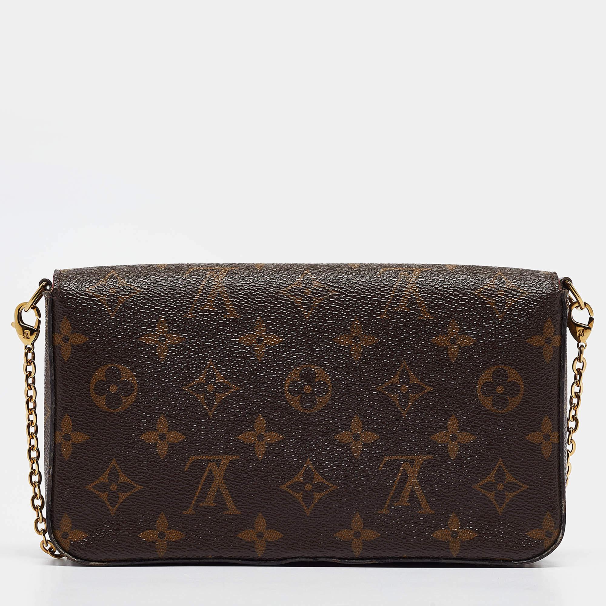 Borsa Louis Vuitton Monogram Canvas Felicie Pochette In condizioni buone in vendita a Dubai, Al Qouz 2