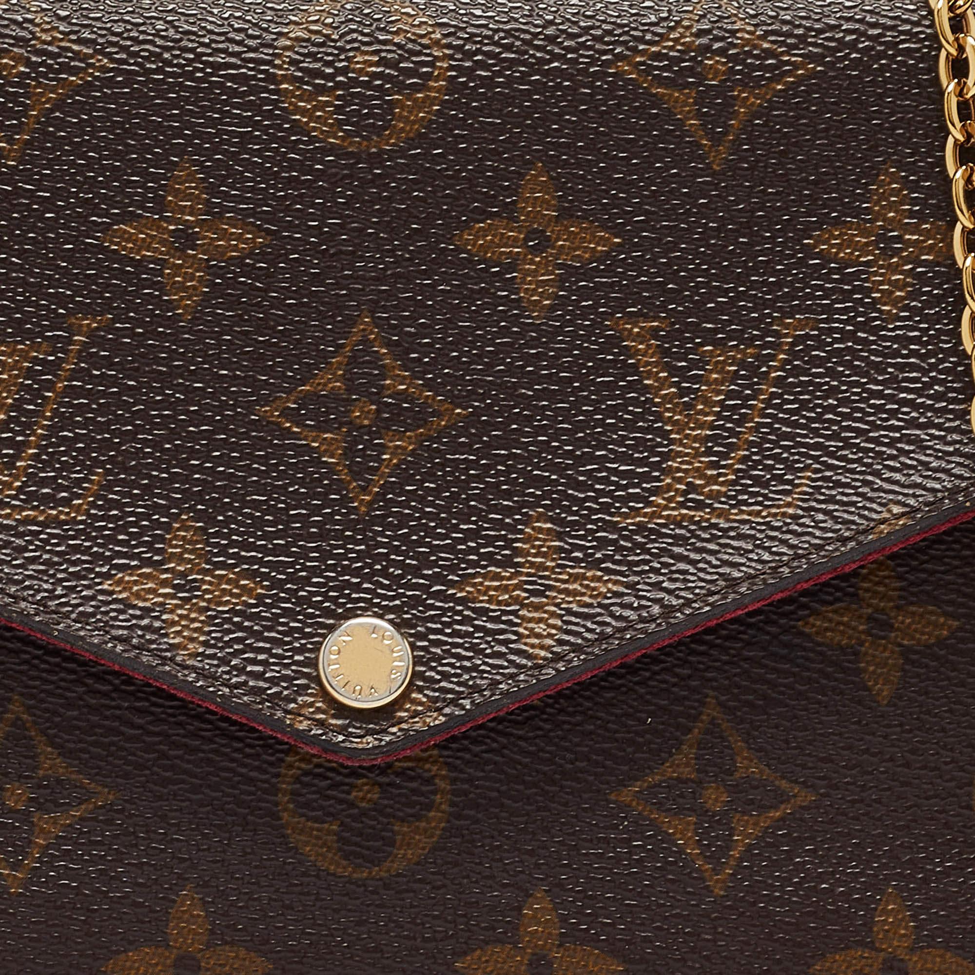 Donna Borsa Louis Vuitton Monogram Canvas Felicie Pochette in vendita
