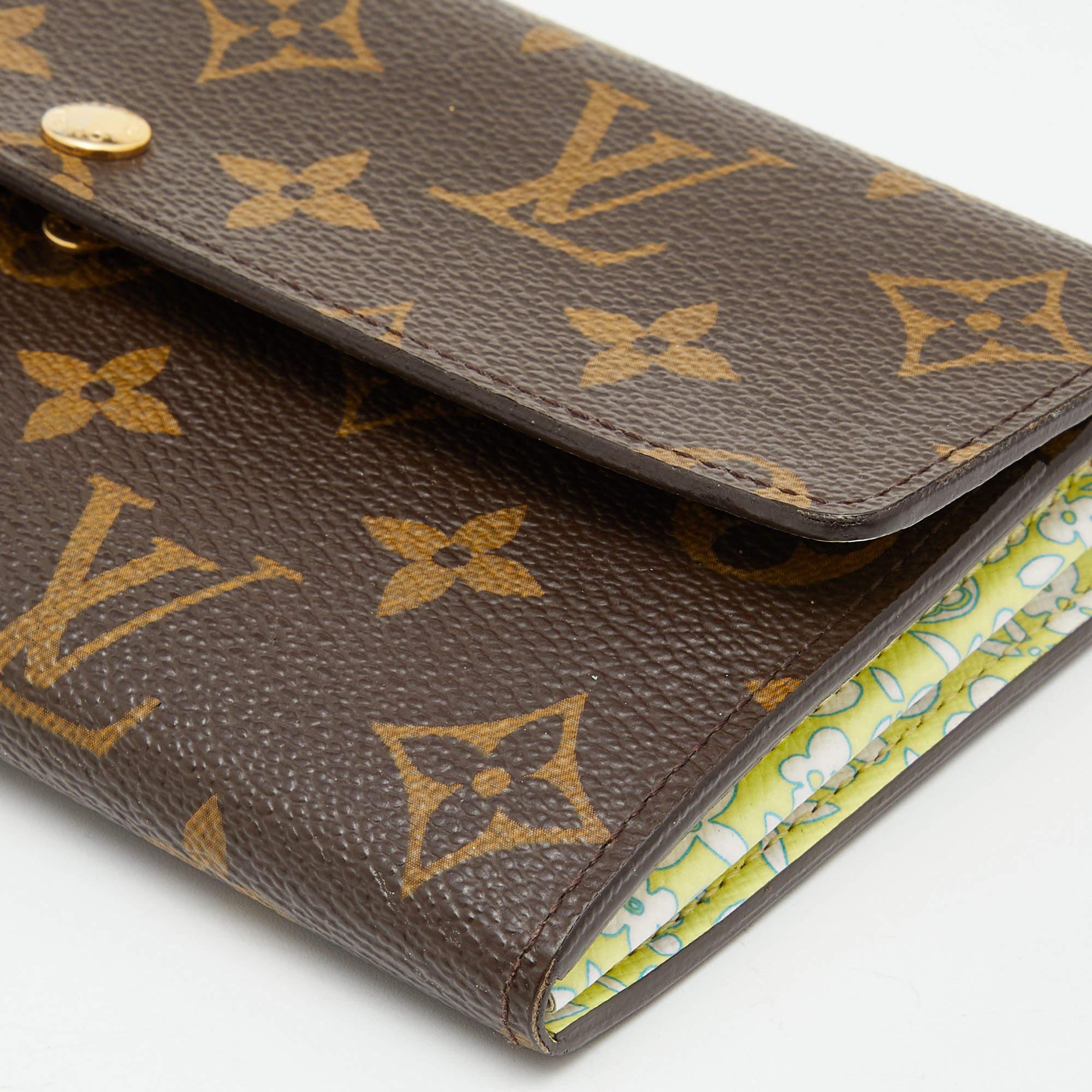 Louis Vuitton Monogram Canvas Fleuri Sarah Wallet 3