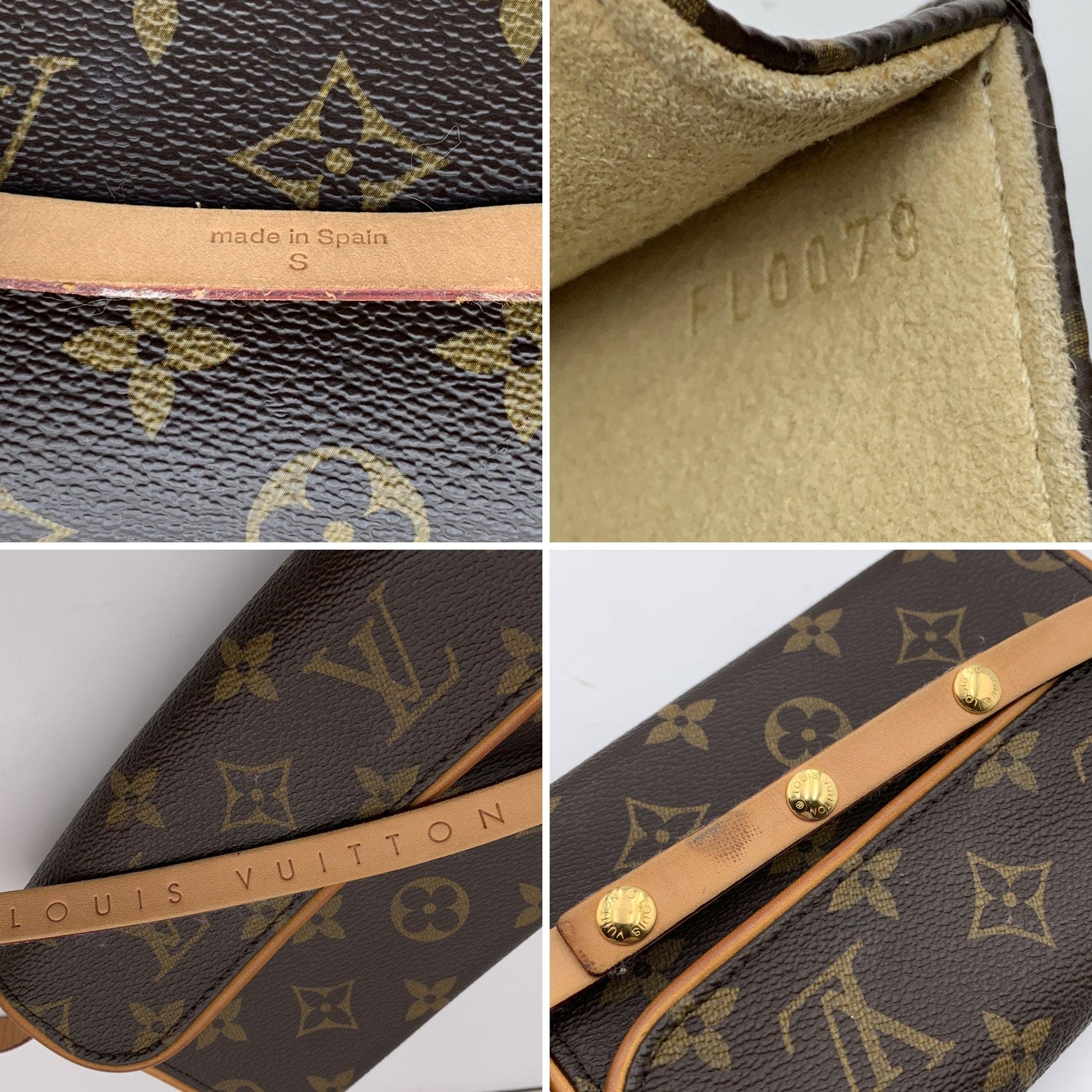 Women's Louis Vuitton Monogram Canvas Florentine Bag Belt Waist Purse For Sale