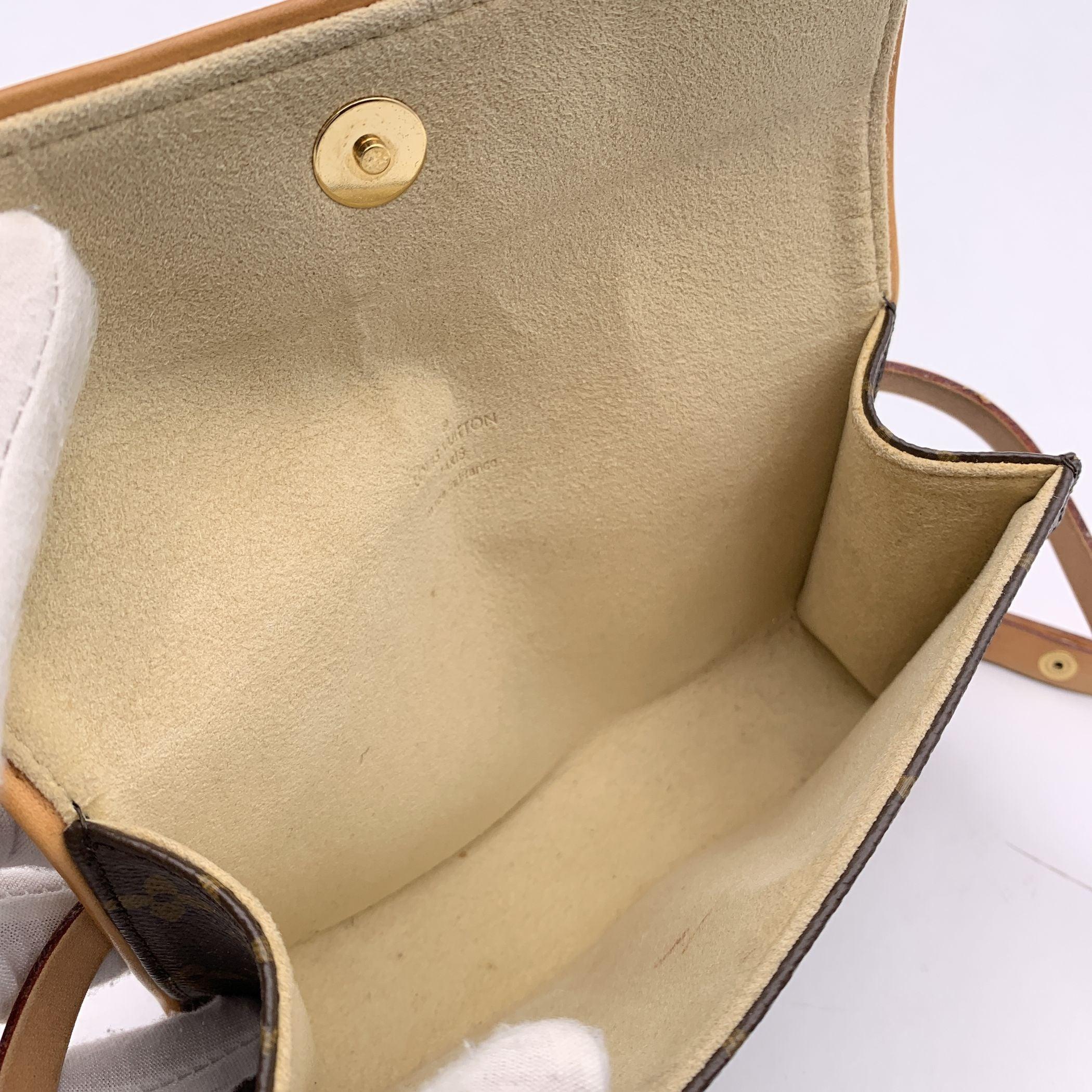 Louis Vuitton Monogram Canvas Florentine Bag Belt Waist Purse For Sale 2
