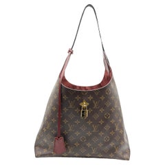 Bolso Louis Vuitton Monogram Canvas Flower Hobo Burdeos