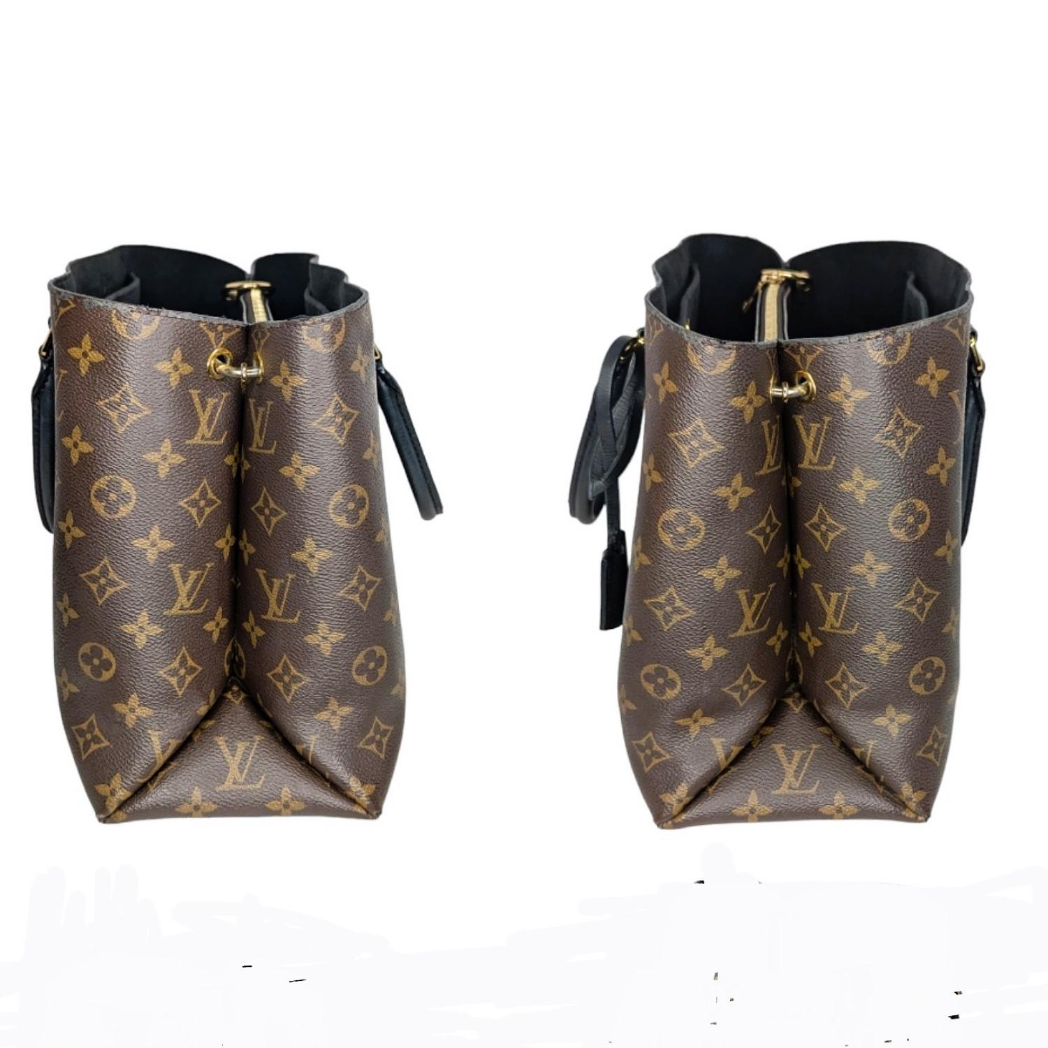 Gray Louis Vuitton Monogram Canvas Flower MM Tote