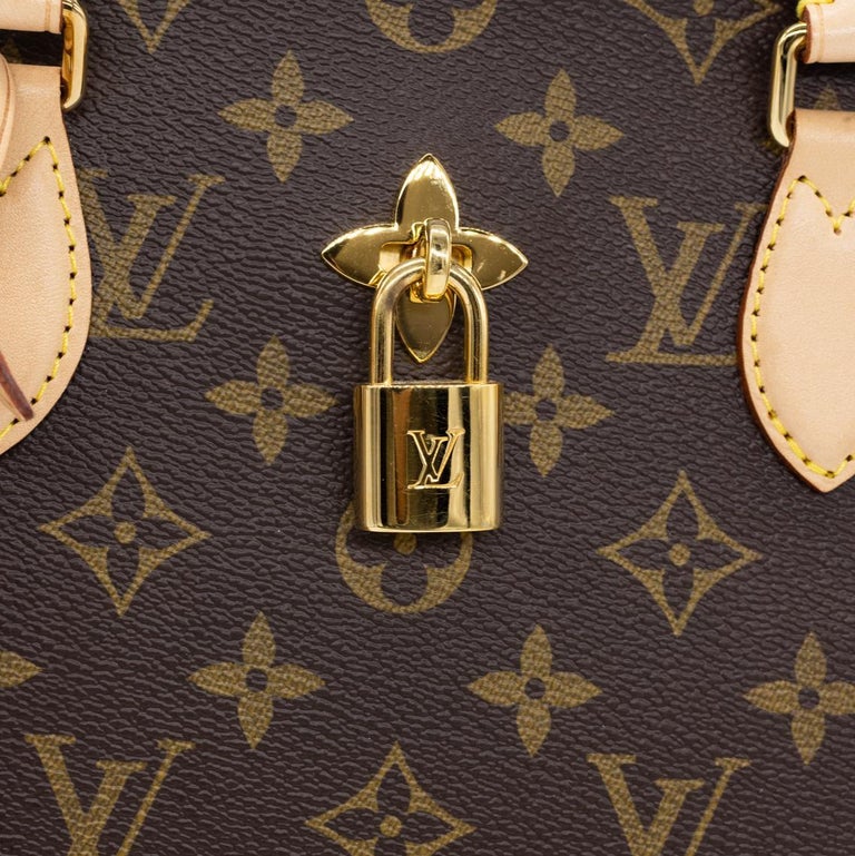 Louis Vuitton Flower Tote Monogram Shoulder Bag Canvas Brown