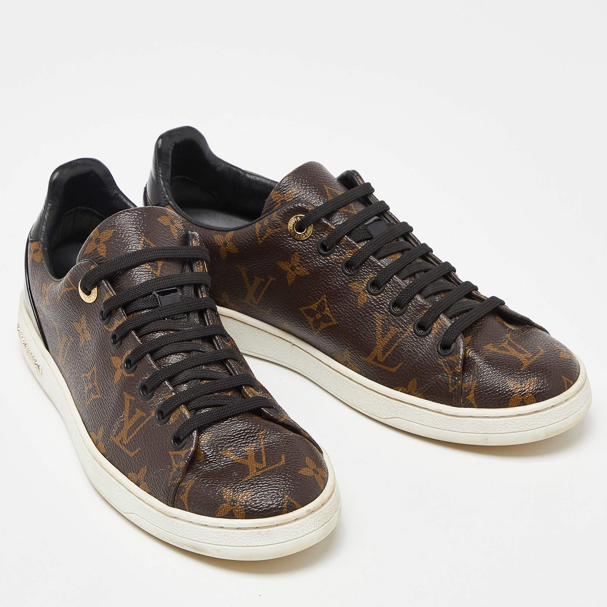 Louis Vuitton Monogram Canvas Frontrow Sneakers Size 38.5 1