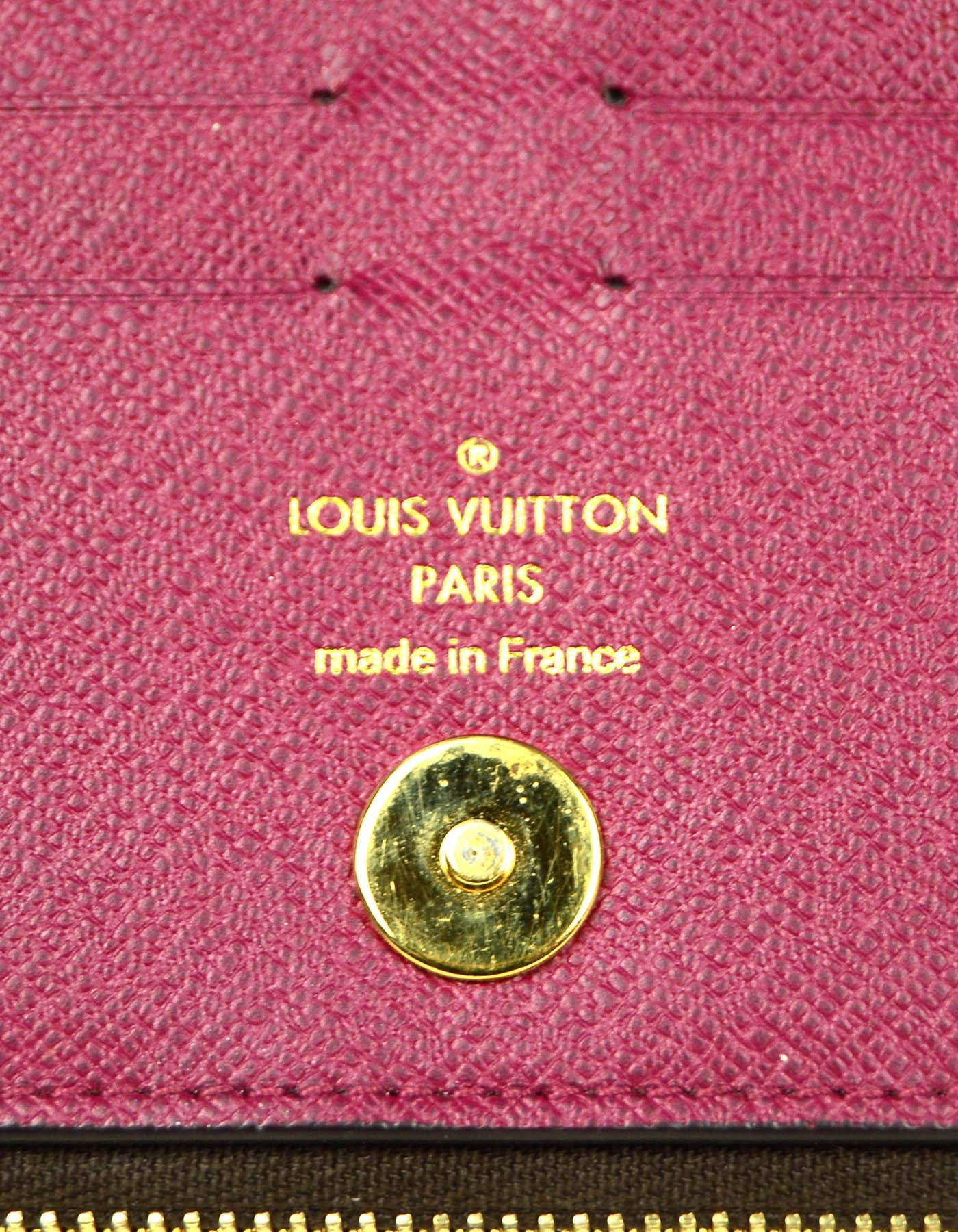 Louis Vuitton Monogramm Canvas Fuchsia Adele Geldbörse 2