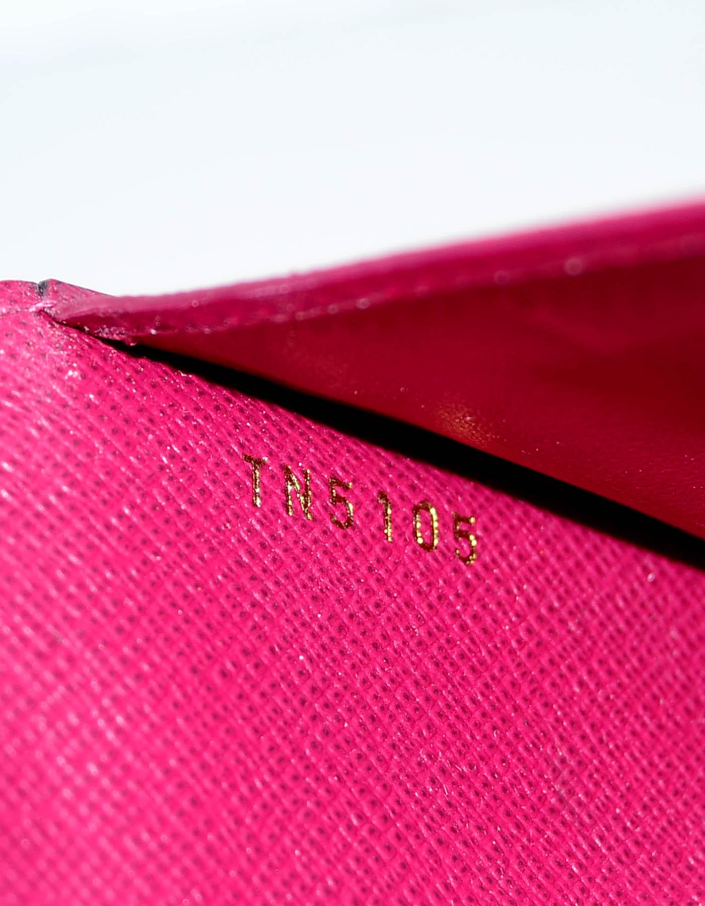 Louis Vuitton Monogramm Canvas Fuchsia Adele Geldbörse 3