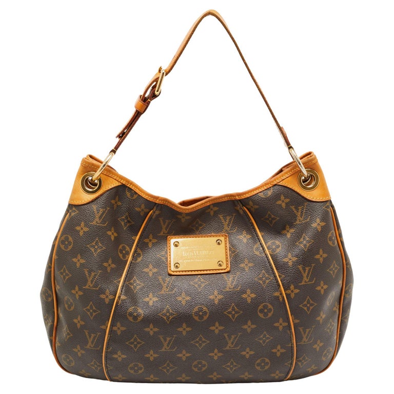 Louis Vuitton Galliera PM Monogram Canvas Handbag Shoulder Bag Damier Azur