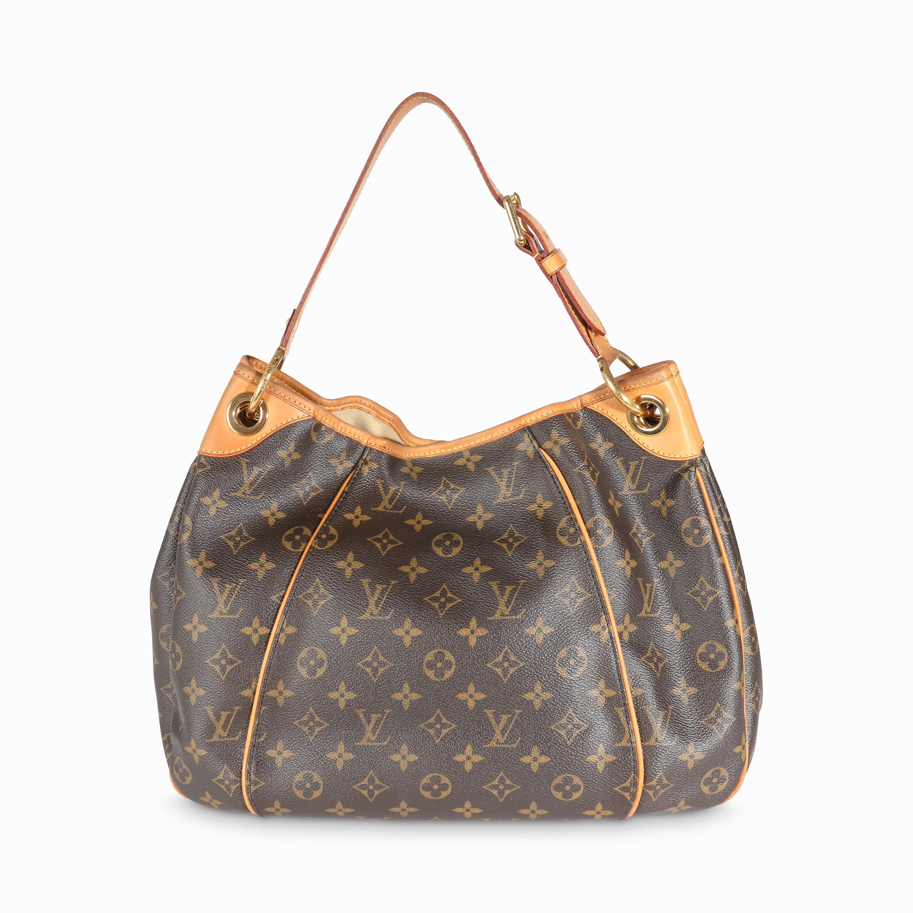 Listing Title: Louis Vuitton Monogram Canvas Galliera PM
SKU: 141790
Condition: Pre-owned 
Handbag Condition: Good
Condition Comments: Item is in good condition with apparent signs of wear. Patina throughout leather and discoloration. Scuffing along