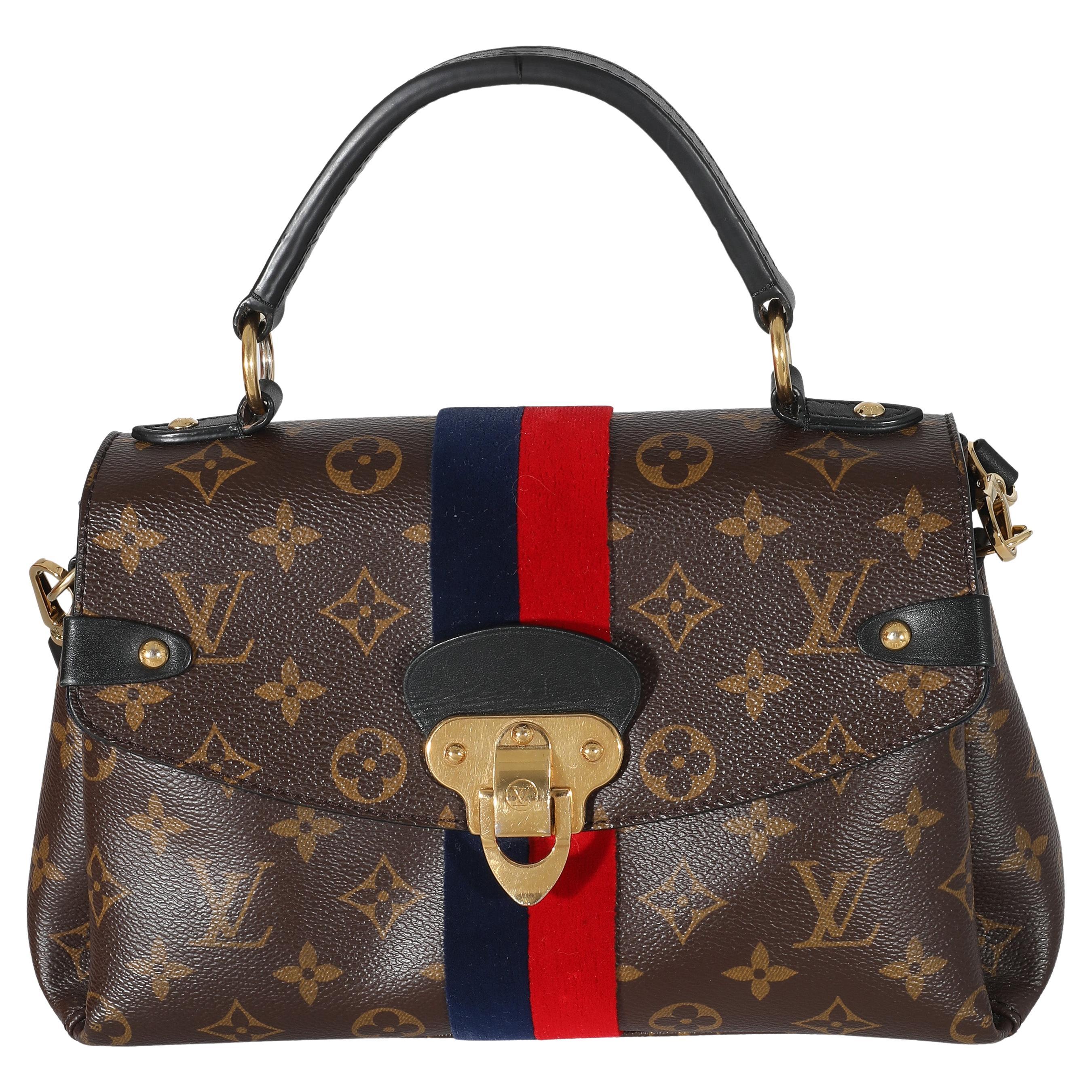 lv blue and red bag