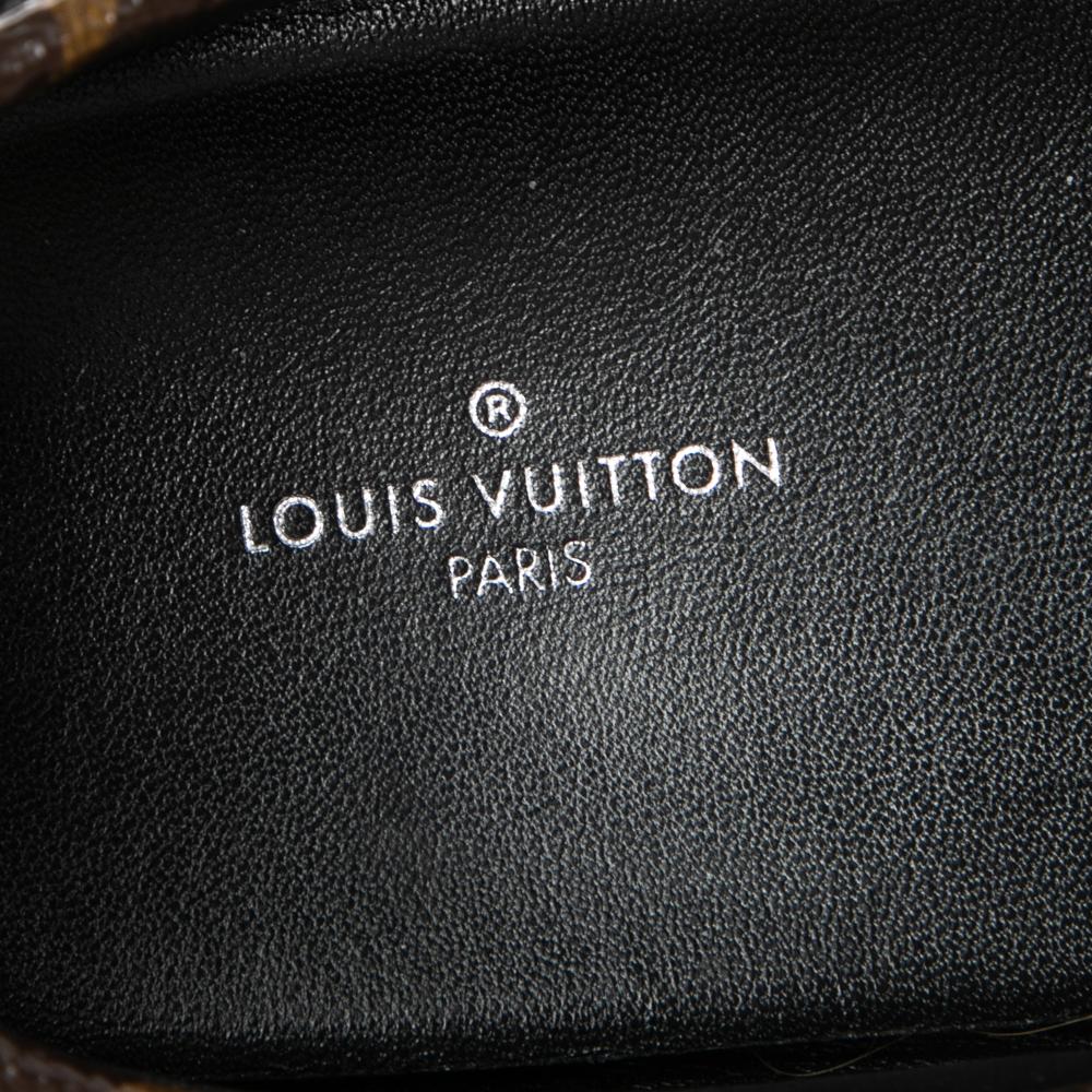Black Louis Vuitton Monogram Canvas Gloria Flat Loafers Size 38