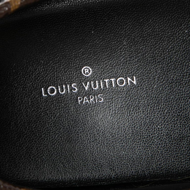 Louis Vuitton Monogram Black Gloria Flat Loafer 38 – The Closet