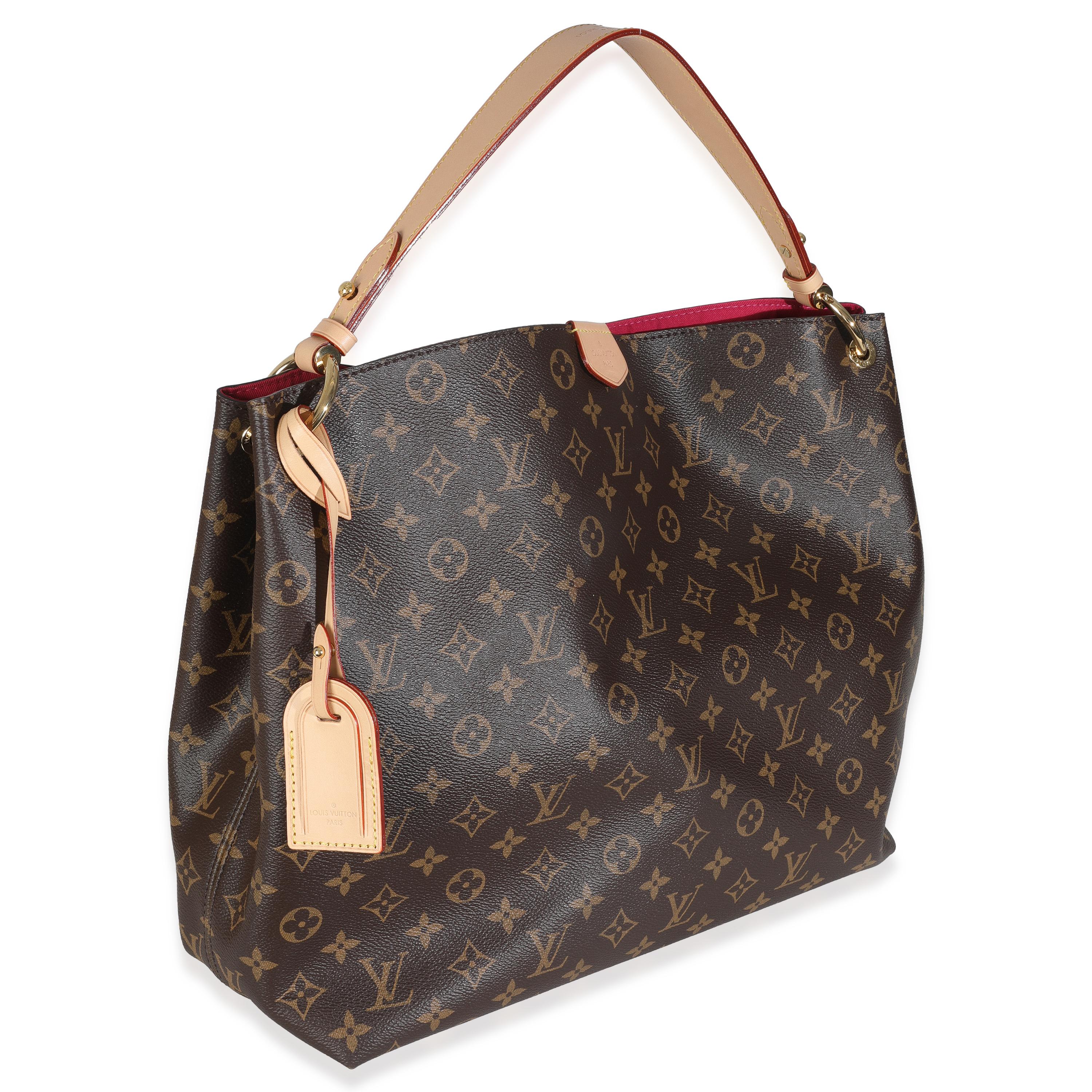 Noir Louis Vuitton Monogram Canvas Graceful MM en vente