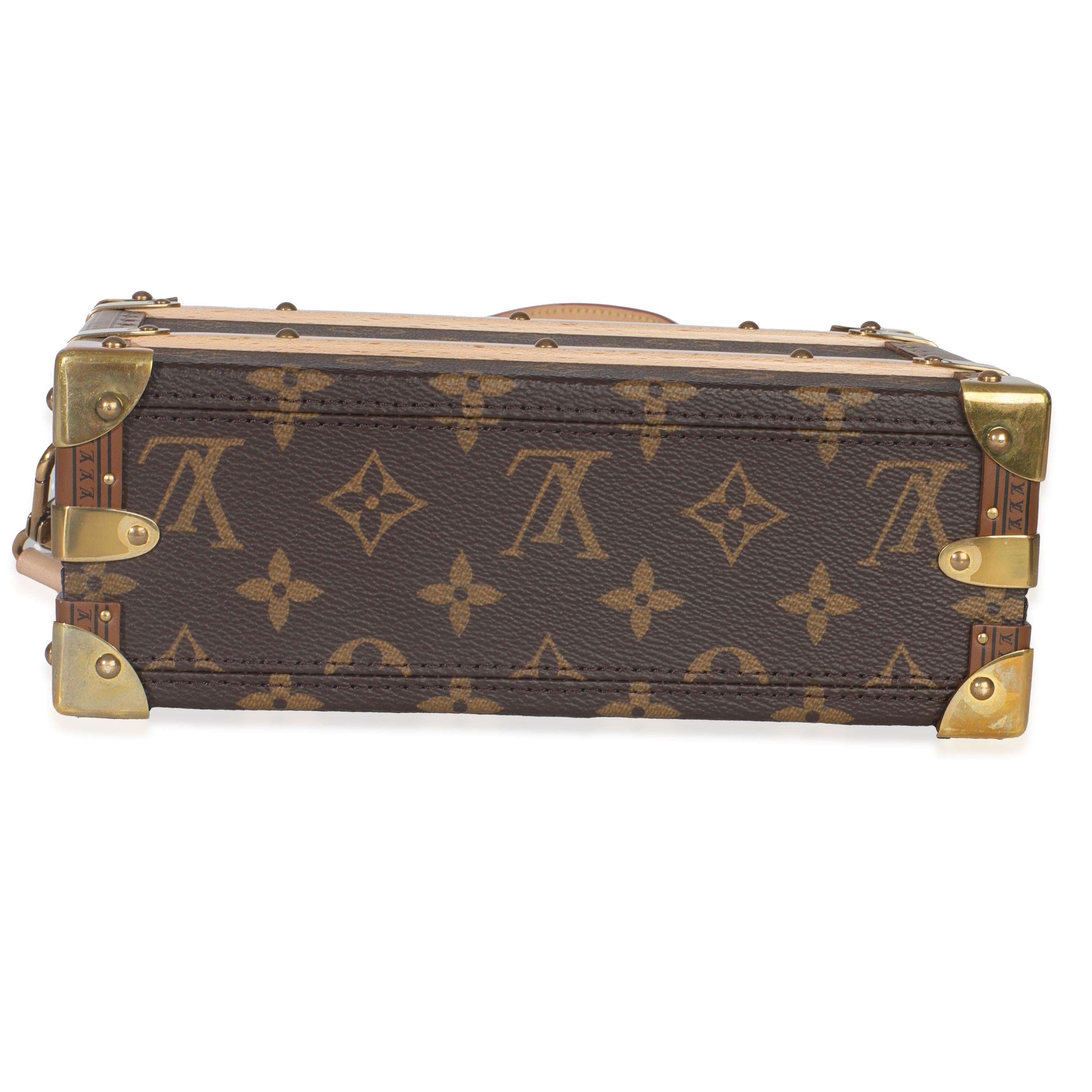 Louis Vuitton Monogram Canvas Handle Trunk im Angebot 3