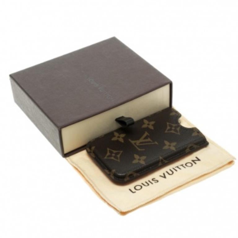 Funda rígida de lona con monograma Louis Vuitton para iPhone 4 en venta 1