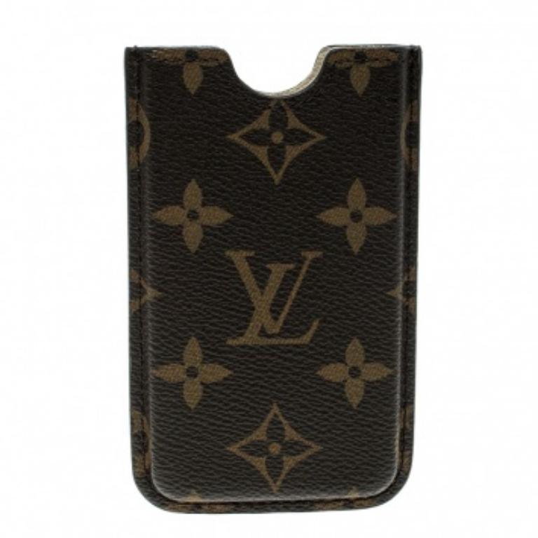 Funda rígida de lona con monograma Louis Vuitton para iPhone 4 en venta 3