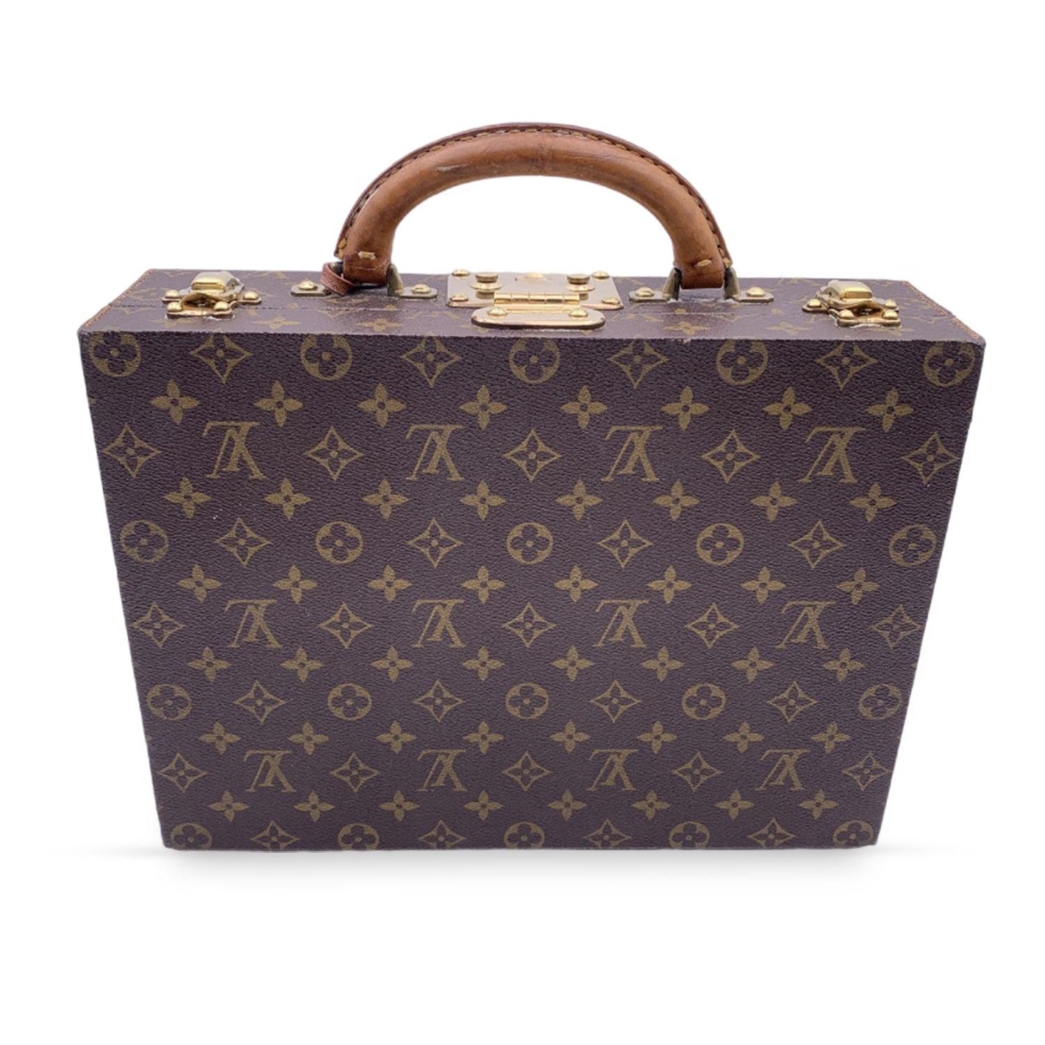 Black Louis Vuitton Monogram Canvas Jewelry Case Boite Bijoux Travel Bag For Sale