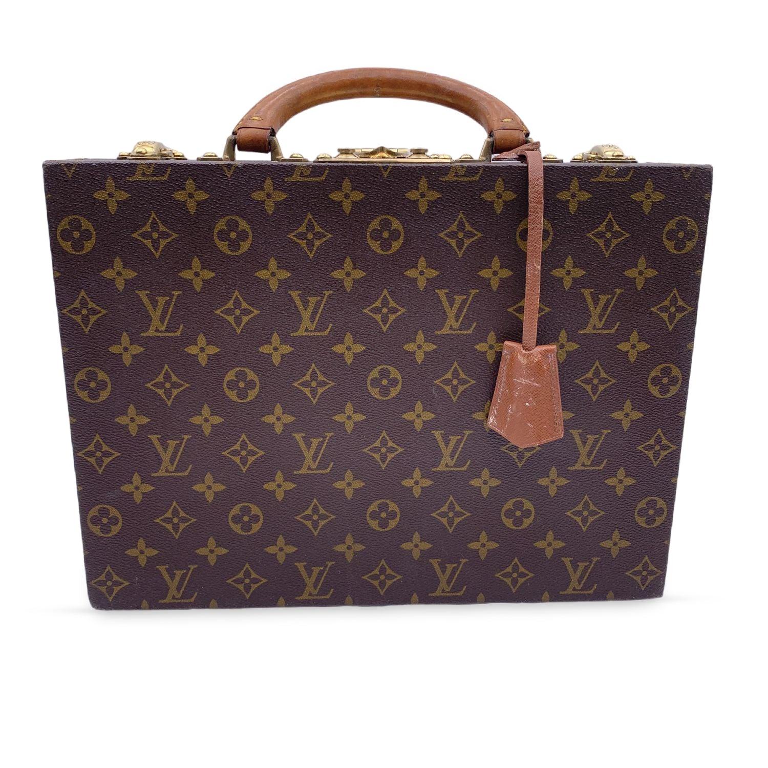 Women's or Men's Louis Vuitton Monogram Canvas Jewelry Case Boite Bijoux Travel Bag For Sale