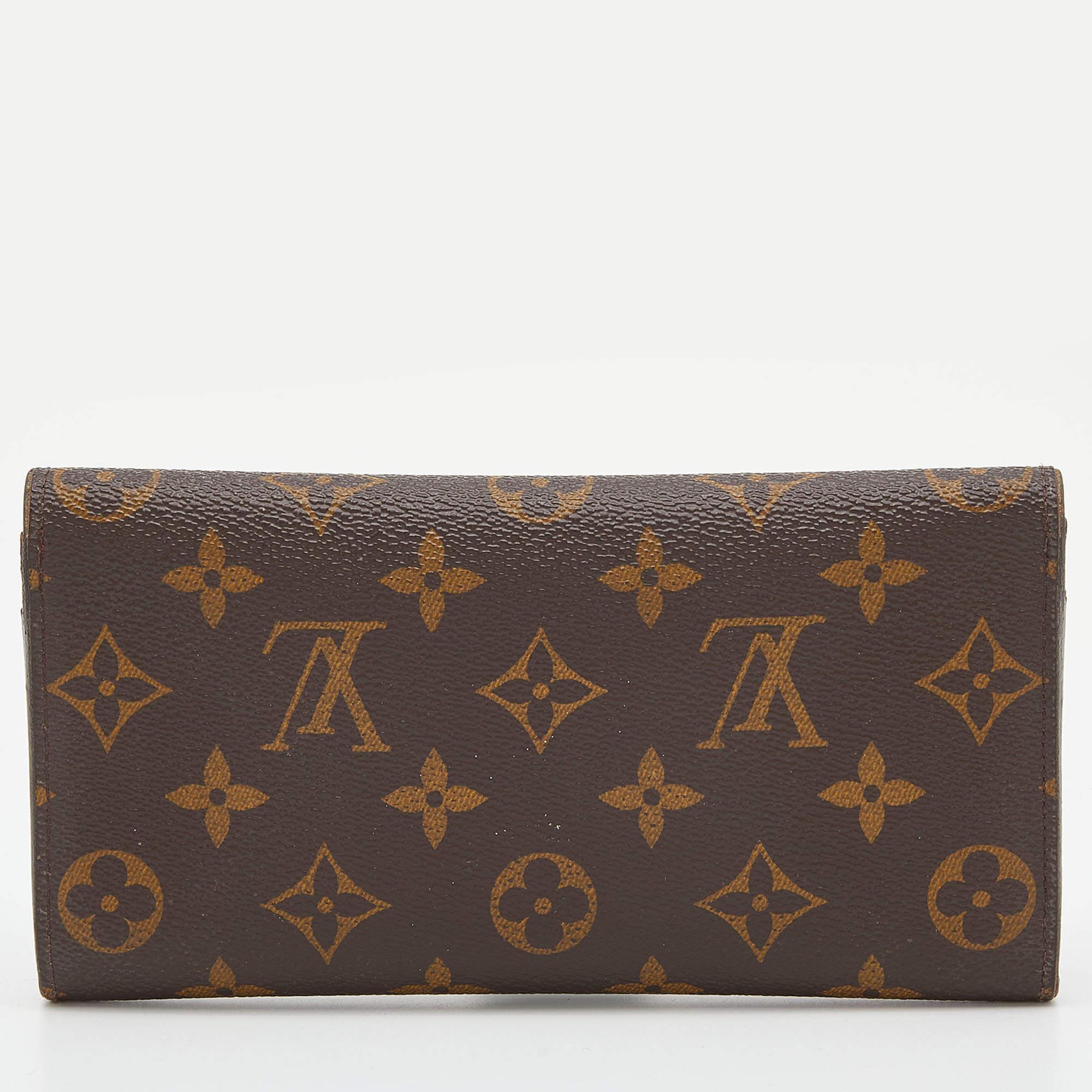 Louis Vuitton Monogram Canvas Josephine Wallet In Fair Condition For Sale In Dubai, Al Qouz 2