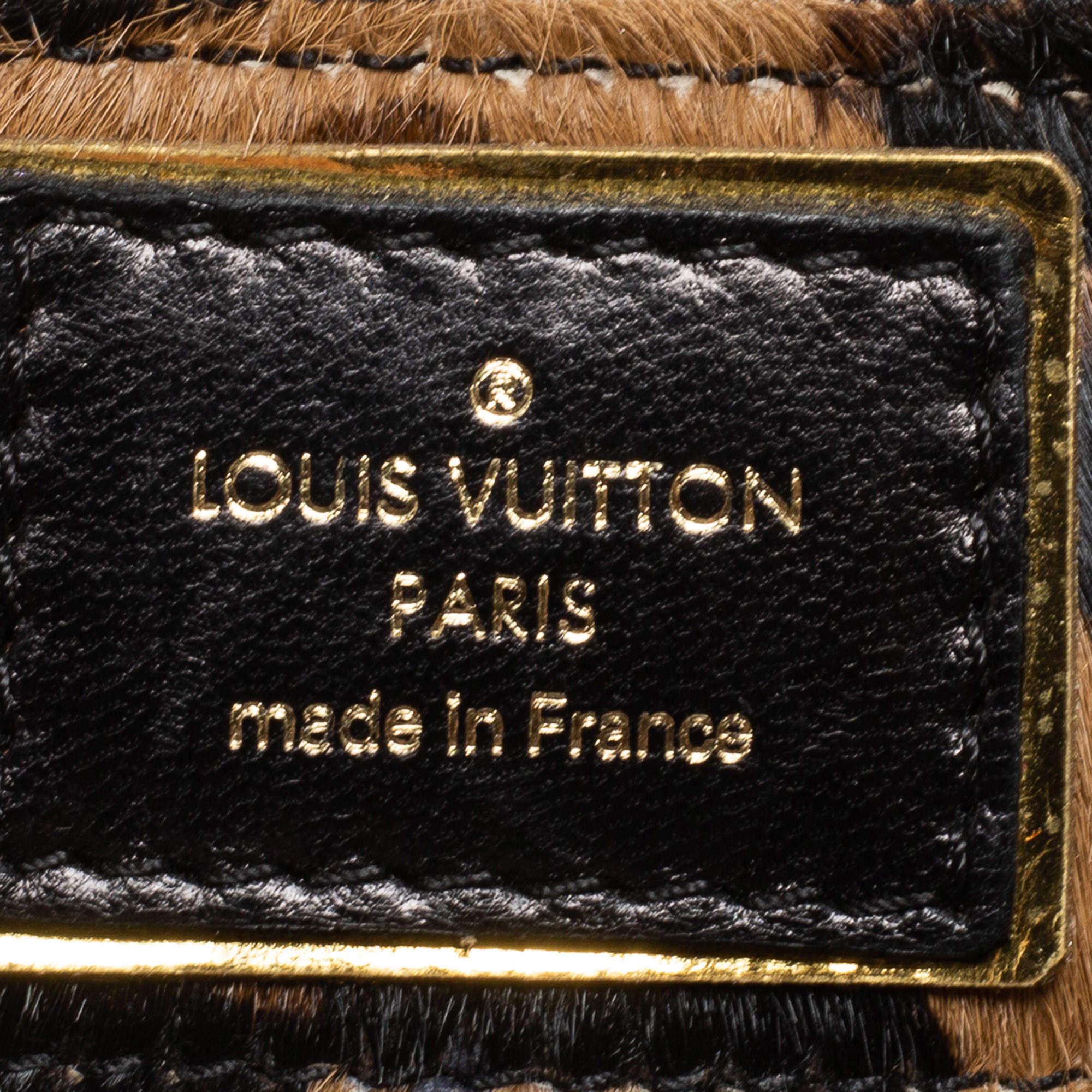 Louis Vuitton Monogram Canvas/Karung  Print Calfhair Limited Edition Polly Bag 2
