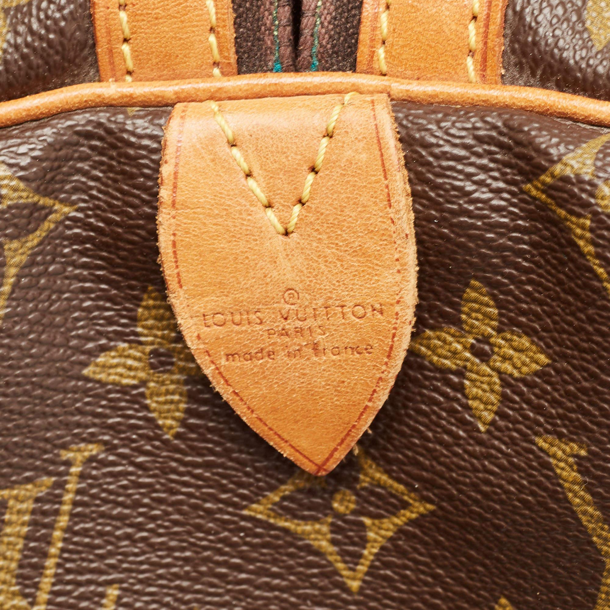 Louis Vuitton - Sac Keepall 45 en toile avec monogramme en vente 9