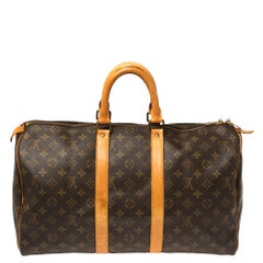 Louis Vuitton Monogram Canvas Keepall 45 Bag
