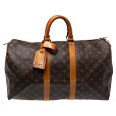 Louis Vuitton Monogram Canvas Keepall 45 Bag