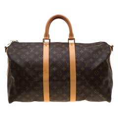 Louis Vuitton Monogram Canvas Keepall 45 Bag