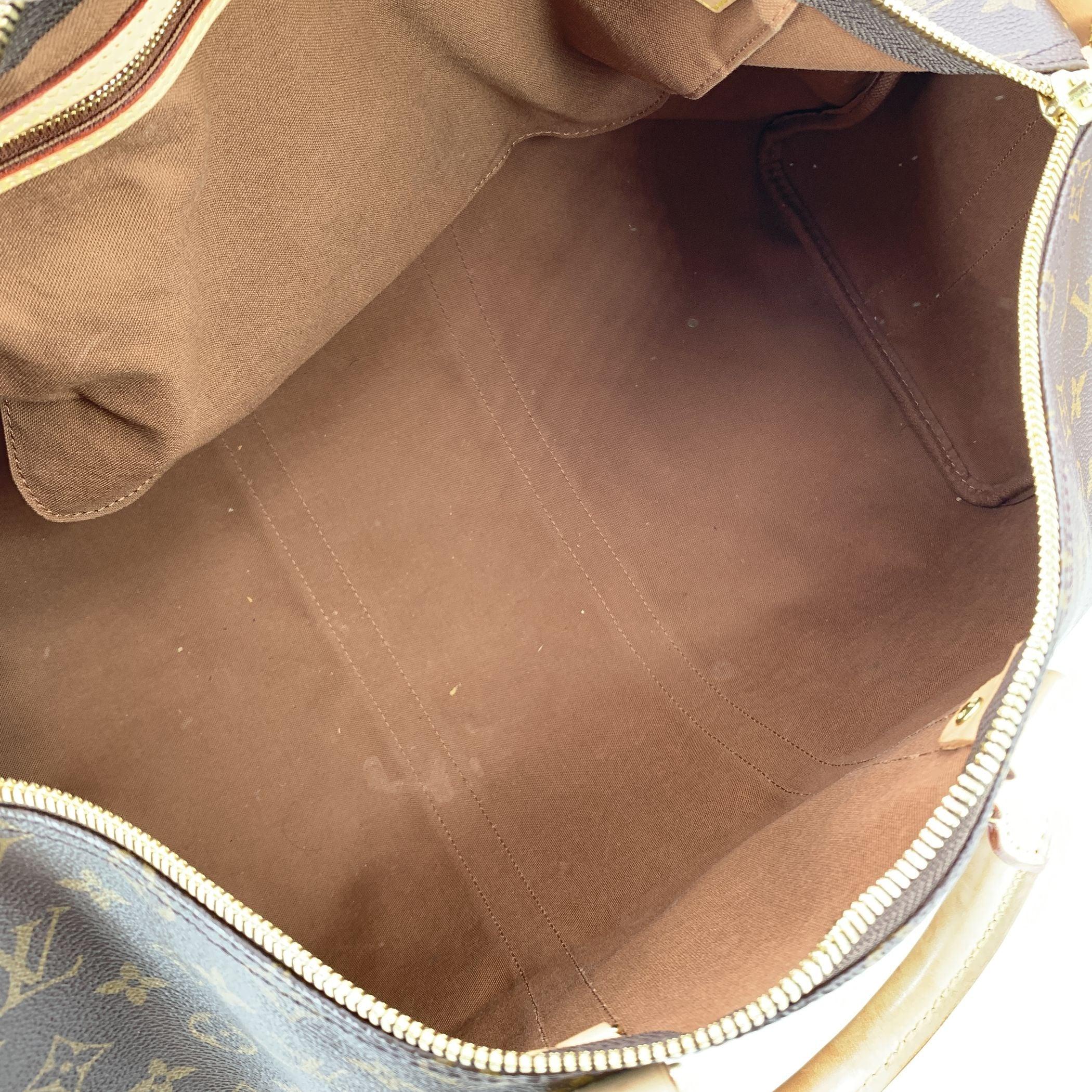 Louis Vuitton Monogram Canvas Keepall 45 Bandouliere Travel Duffel Bag For Sale 1
