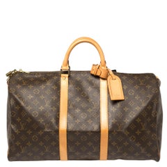 Louis Vuitton Monogram Canvas Keepall 50 Bag