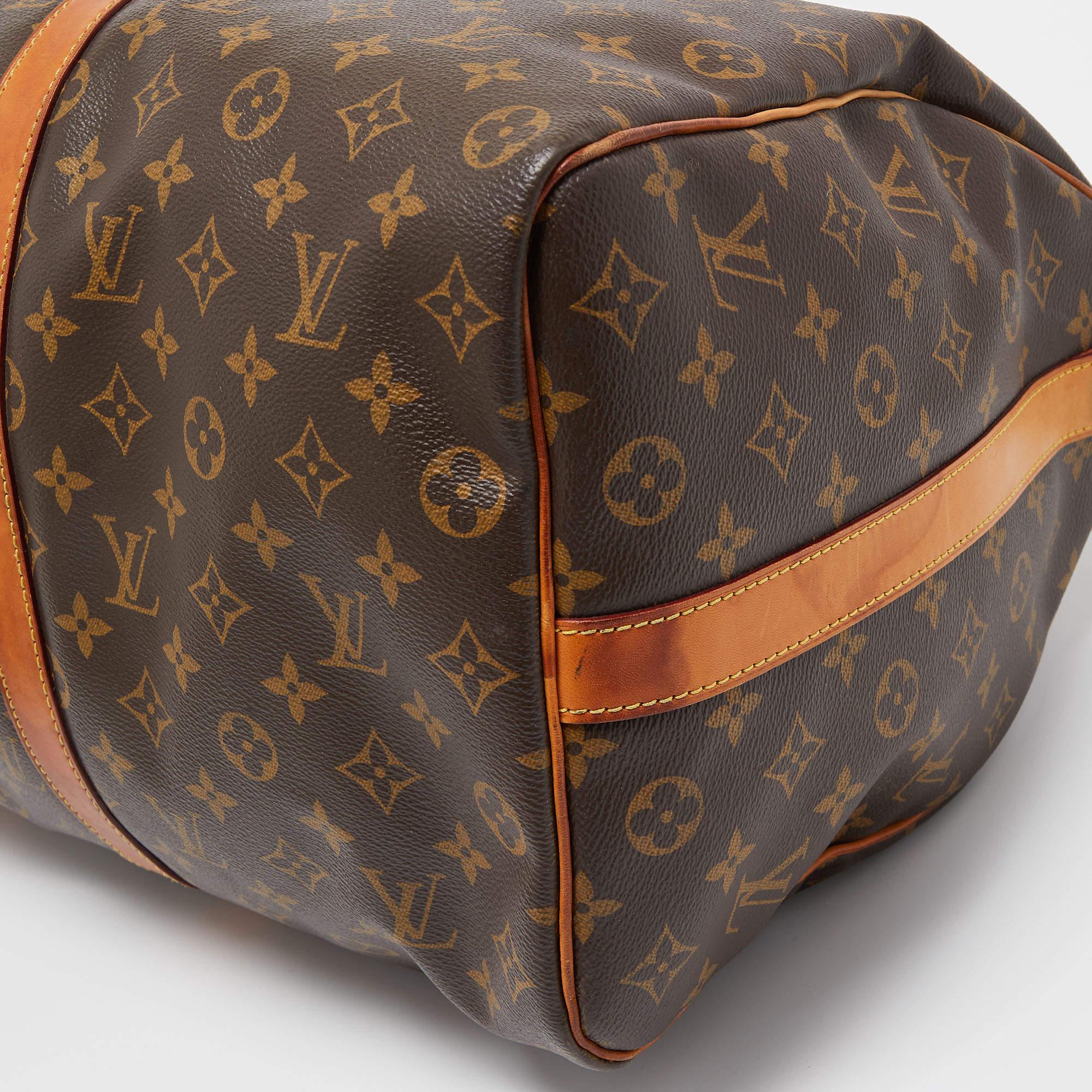 Louis Vuitton Monogram Canvas Keepall 50 Bandouliere Bag 7