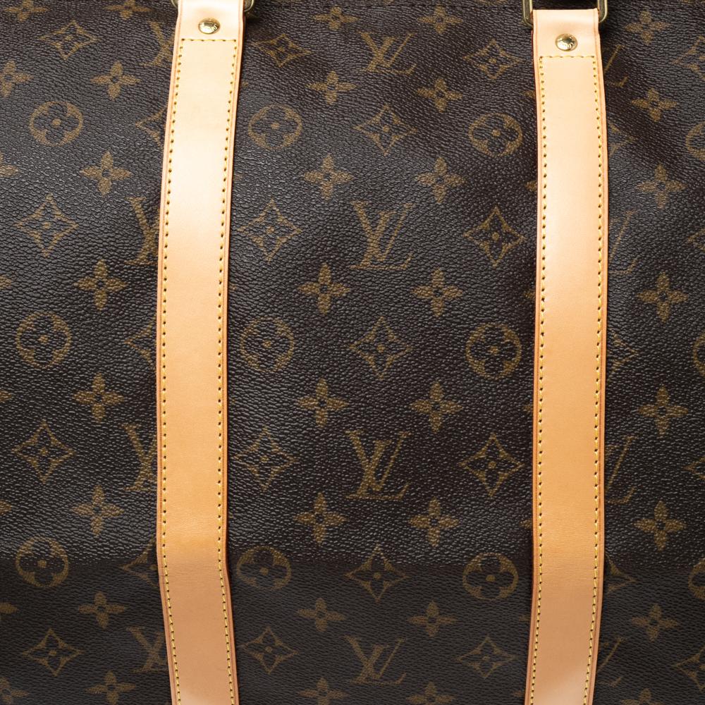 Black Louis Vuitton Monogram Canvas Keepall 55 Bag