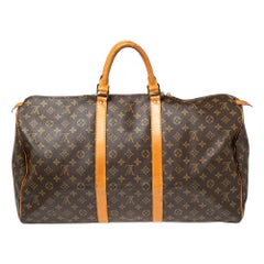 Louis Vuitton Monogram Canvas Keepall 55 Bag