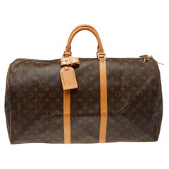 Louis Vuitton Monogram Canvas Keepall 55 Bag