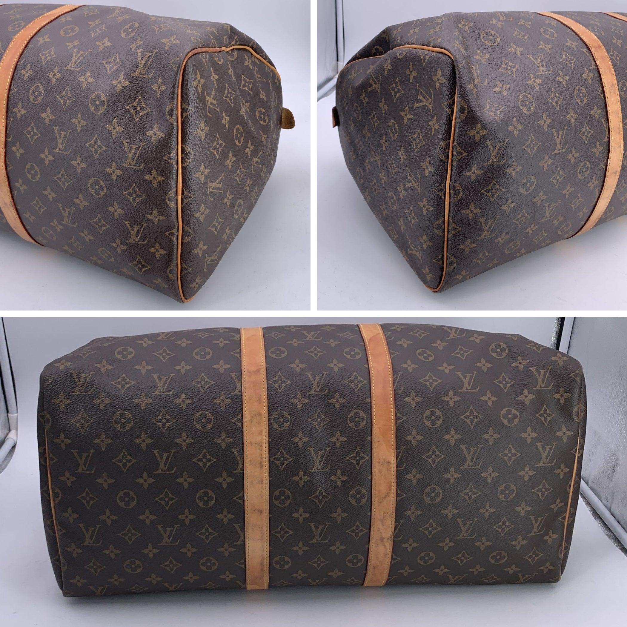 Louis Vuitton Monogram Canvas Keepall 55 Travel Duffle Bag 2