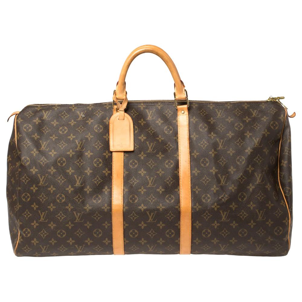 Louis Vuitton Monogram Canvas Keepall 60 Bag