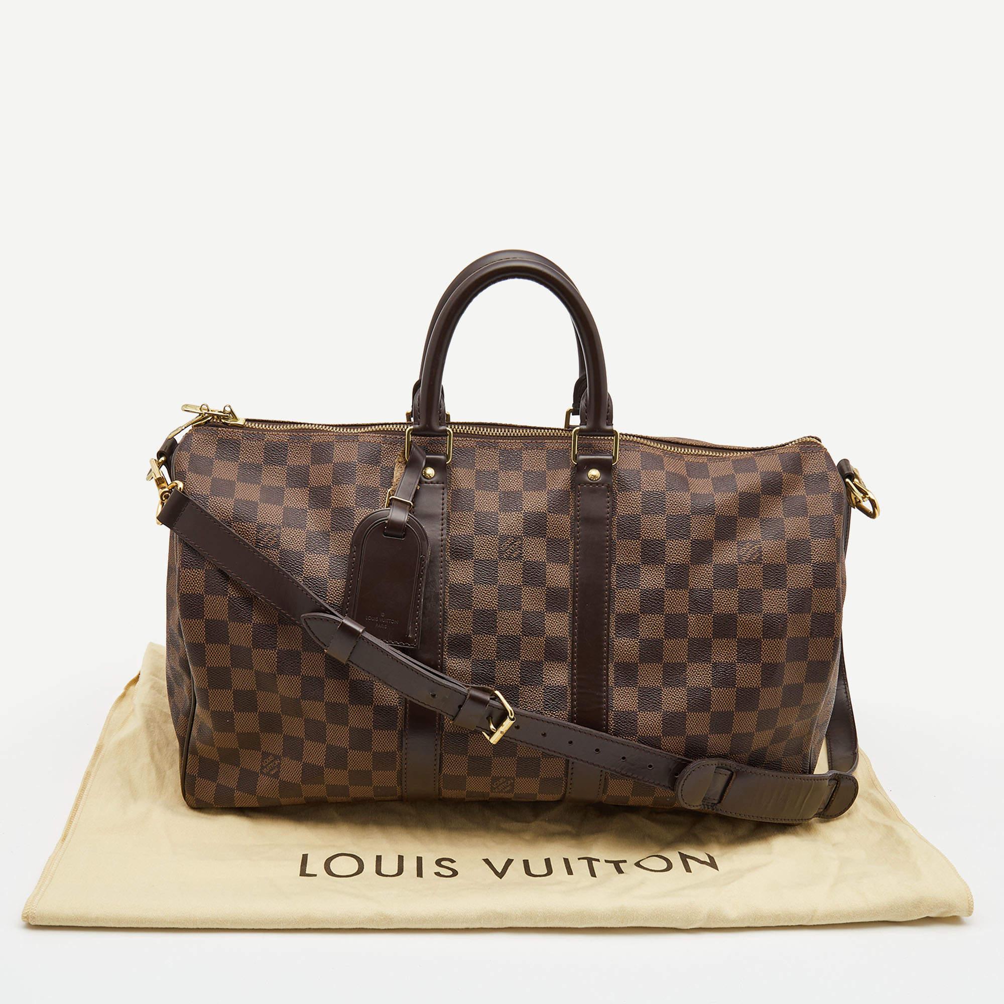 Louis Vuitton Monogram Canvas Keepall Bandouliere 45 Bag 10