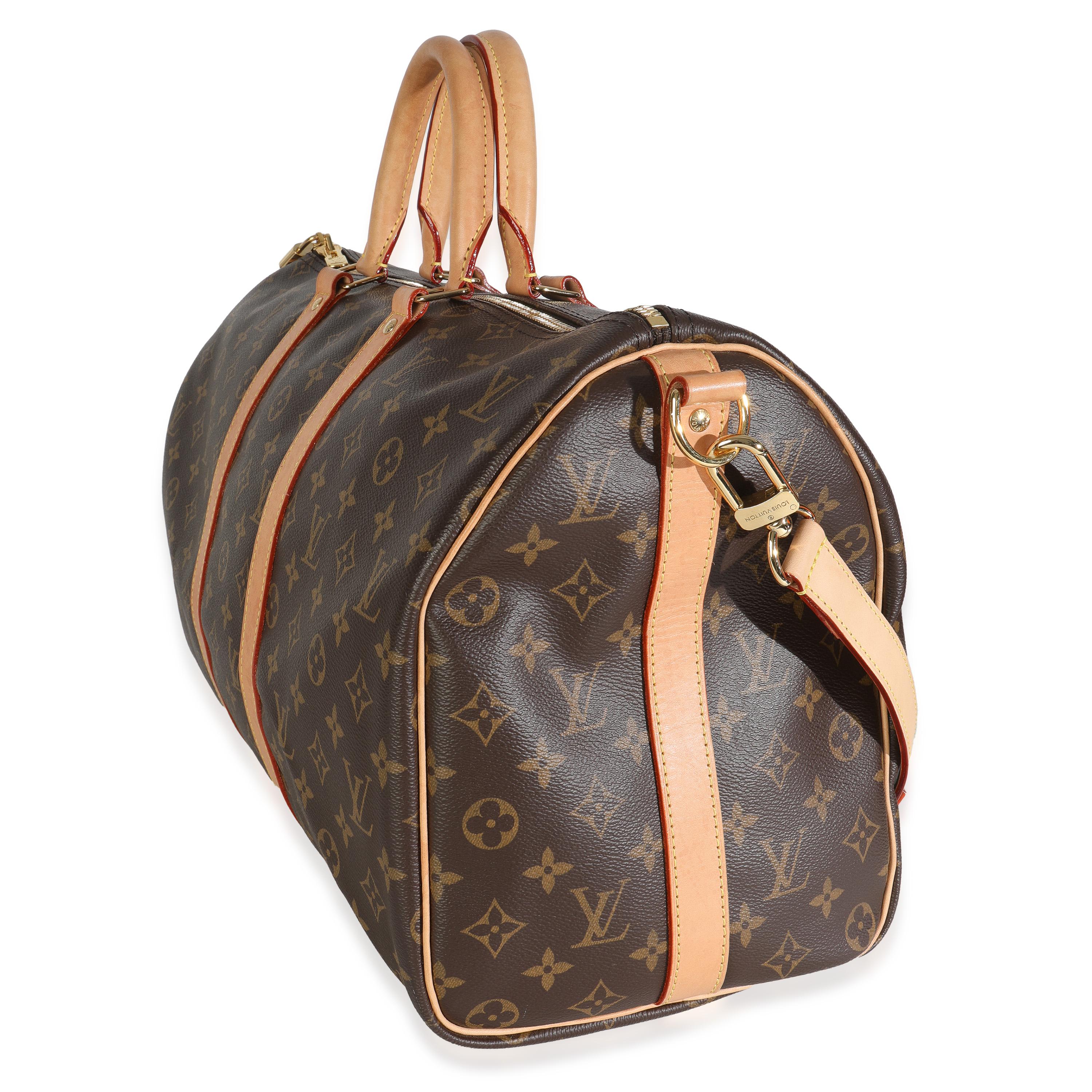 Louis Vuitton Monogram Canvas Keepall Bandouliere 45 Bon état - En vente à New York, NY