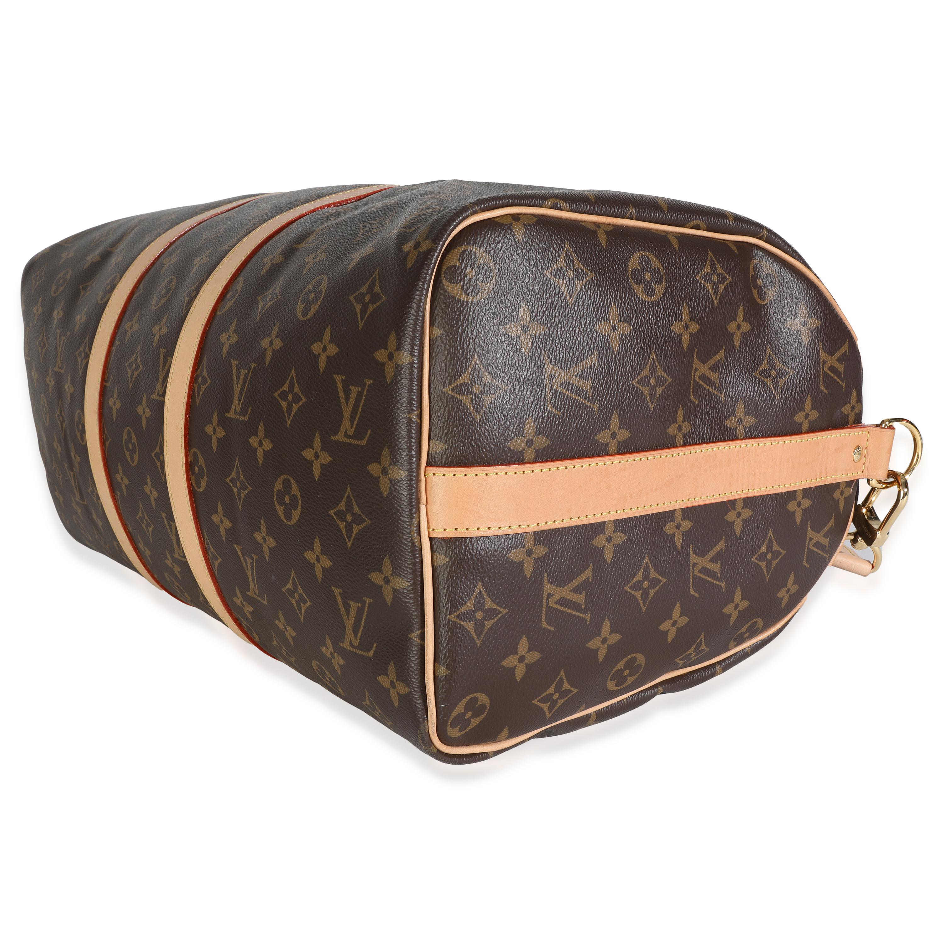 Louis Vuitton Monogram Canvas Keepall Bandouliere 45 Pour femmes en vente
