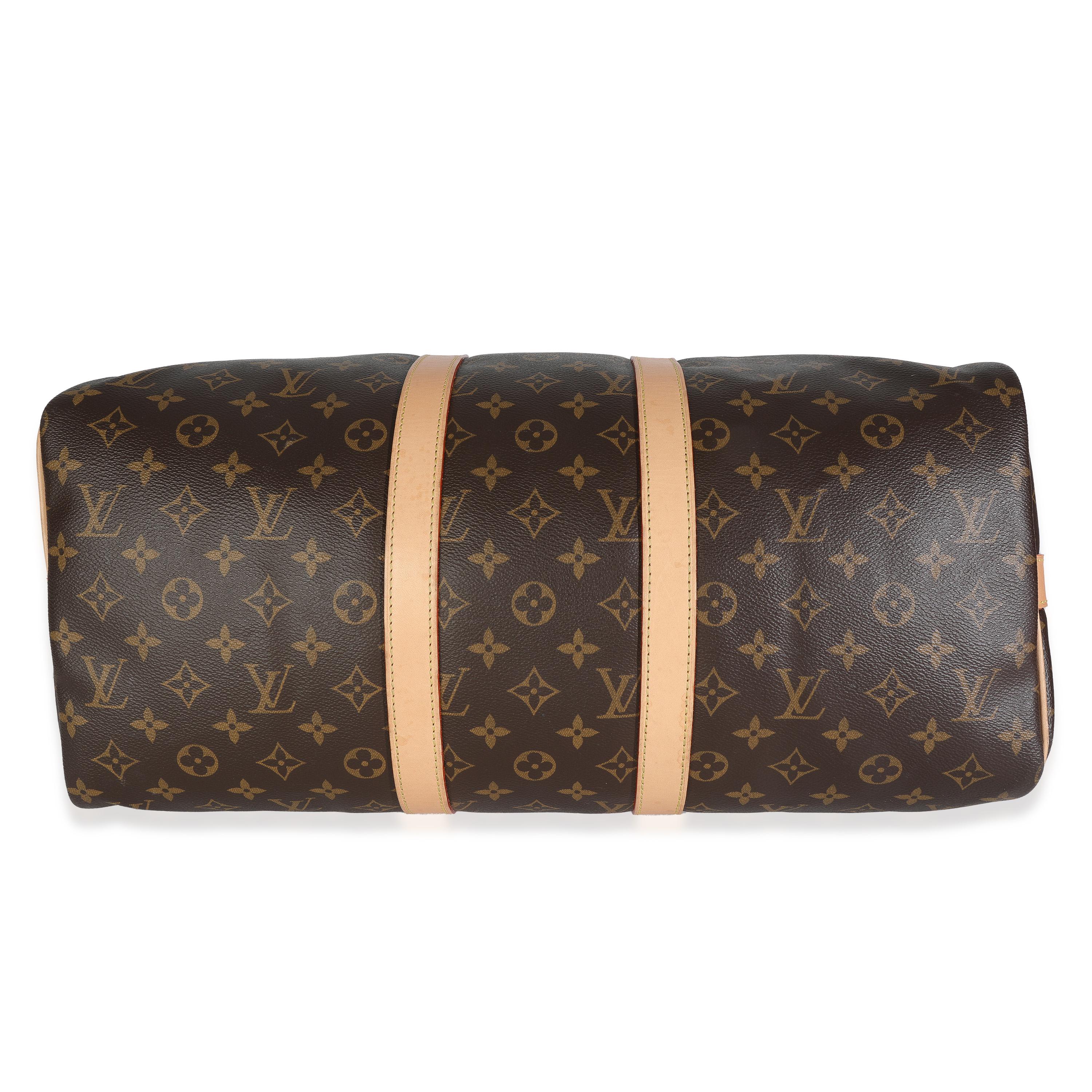 Louis Vuitton Monogram Canvas Keepall Bandouliere 45 en vente 3