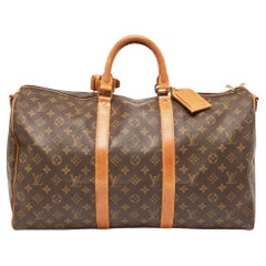 Used Louis Vuitton Monogram Canvas Keepall Bandouliere 50 Bag