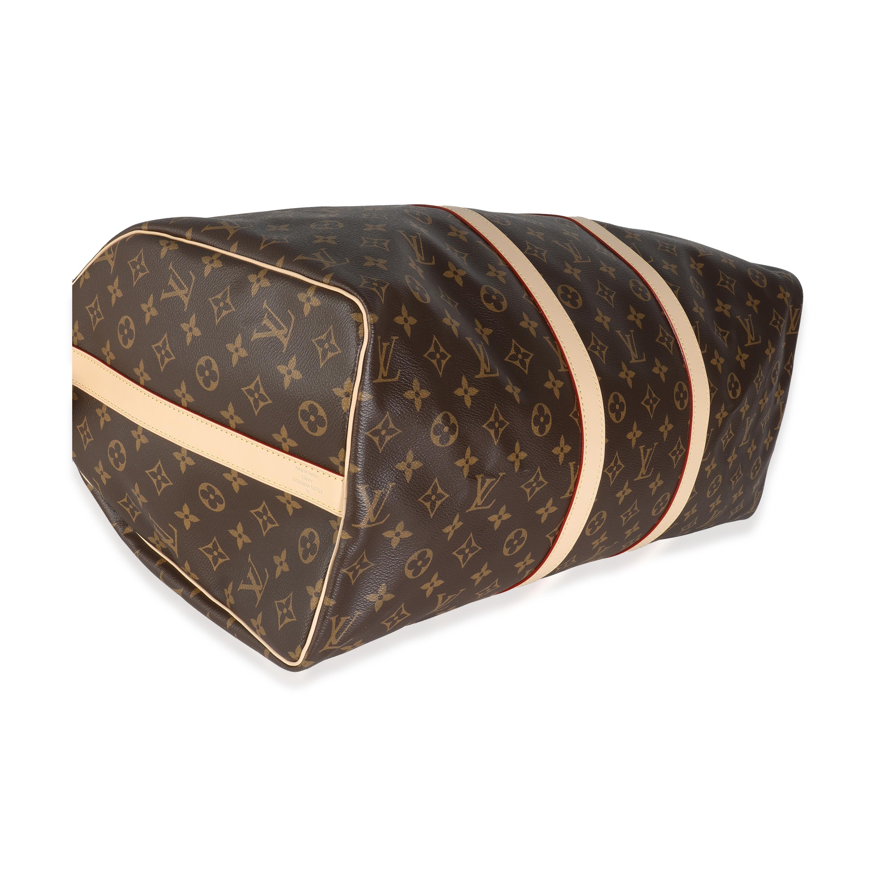 Louis Vuitton Monogram Canvas Keepall Bandouliere 50 For Sale 1